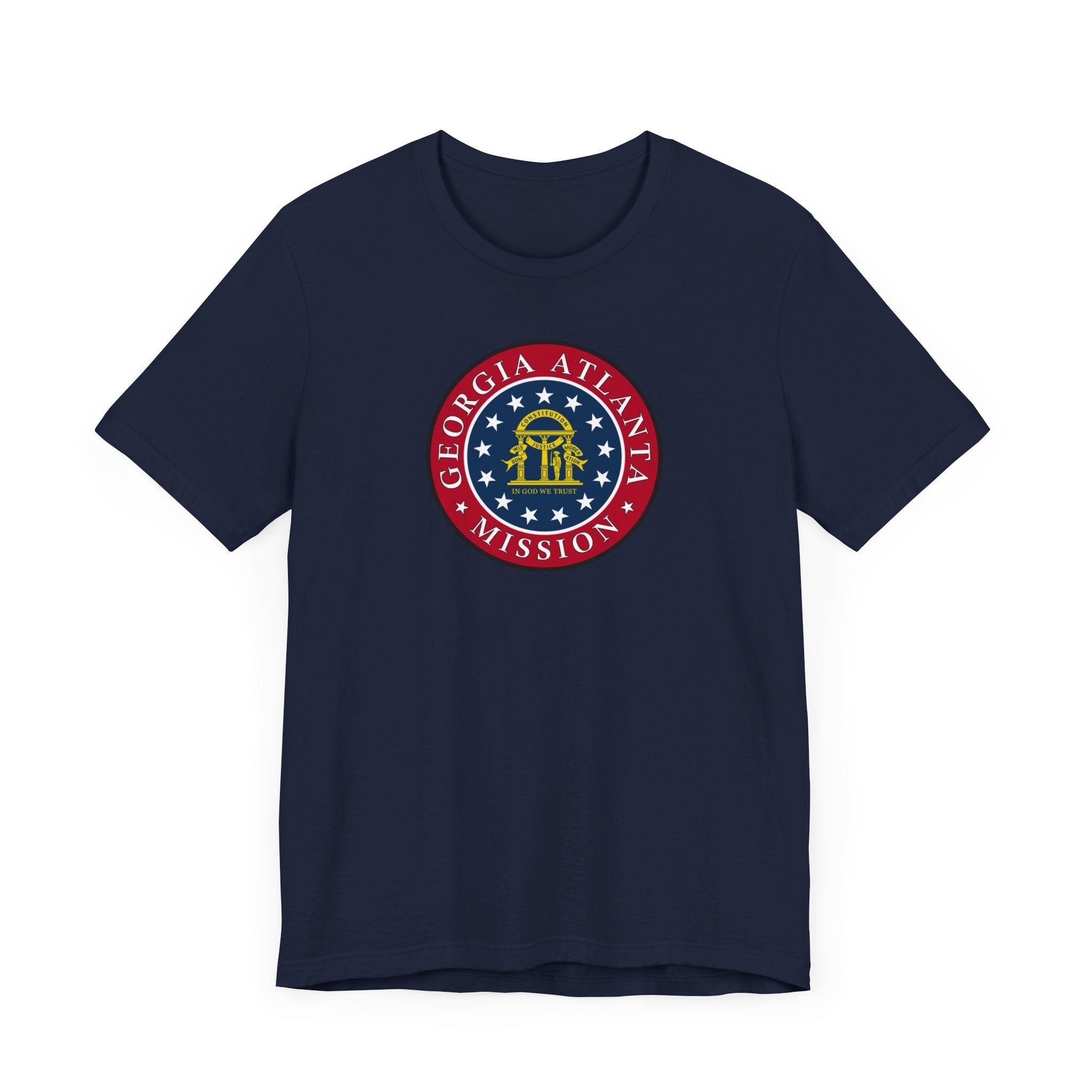 Georgia Atlanta Mission State Flag Logo (Black Border) T-shirt - Mission Wishlist - LDS Missionary Gift Store
