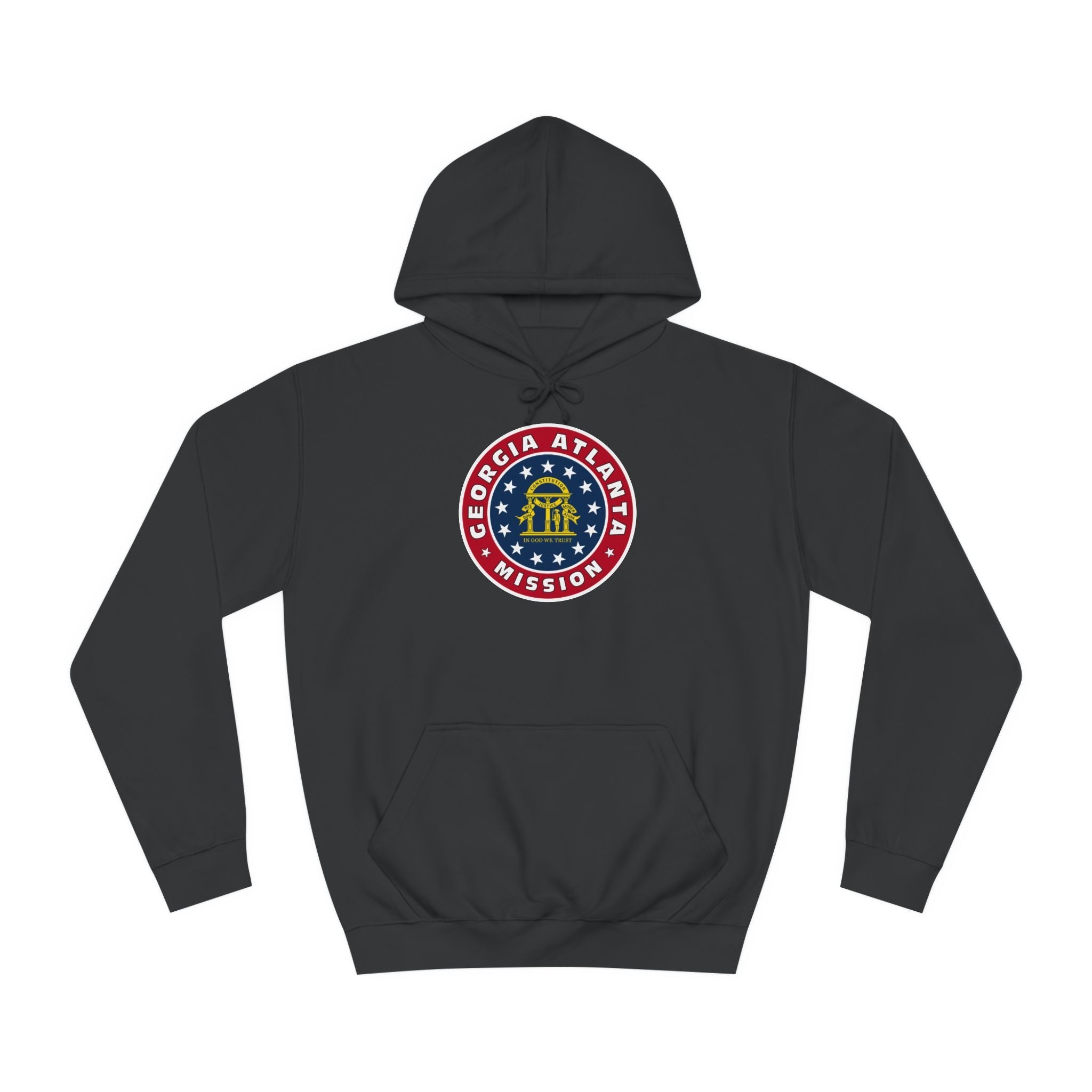 Georgia Atlanta Mission State Flag Logo (White Border) College Hoodie - Mission Wishlist - LDS Missionary Gift Store
