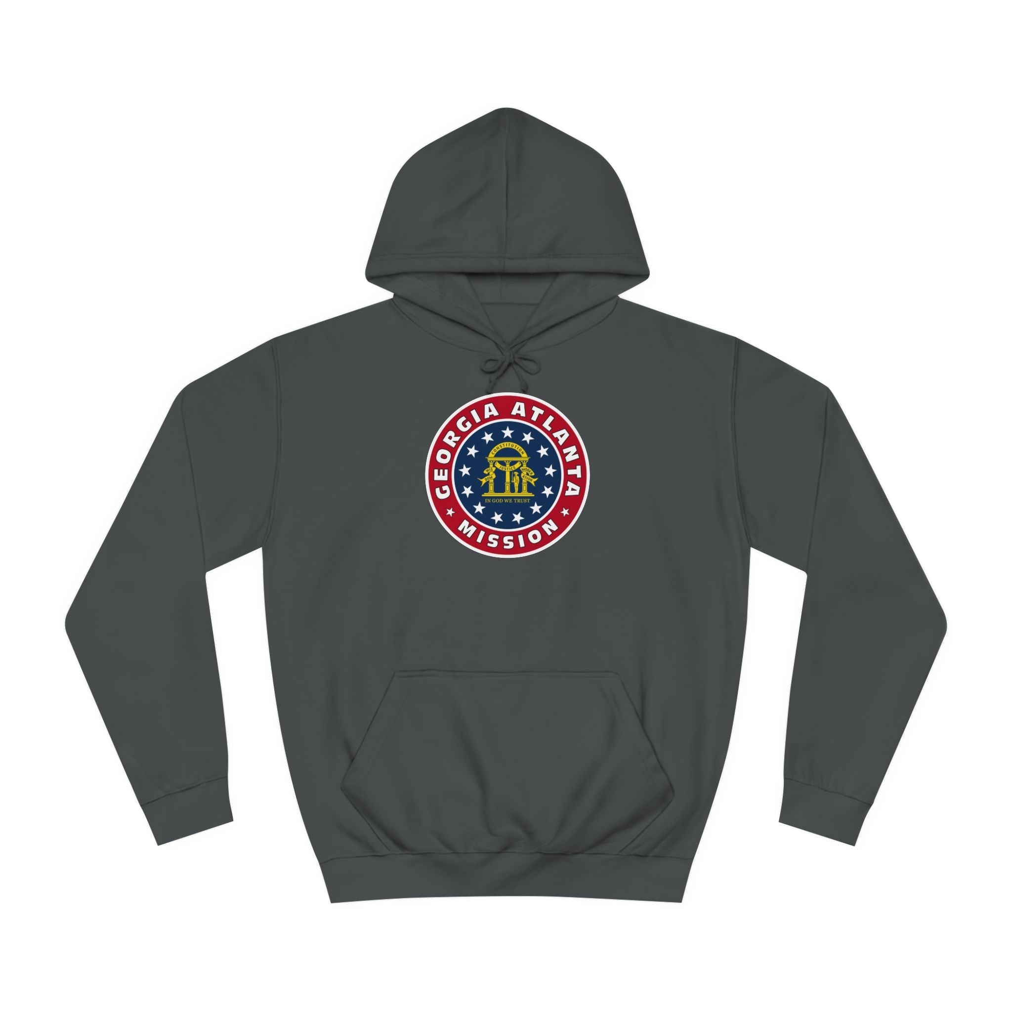 Georgia Atlanta Mission State Flag Logo (White Border) College Hoodie - Mission Wishlist - LDS Missionary Gift Store