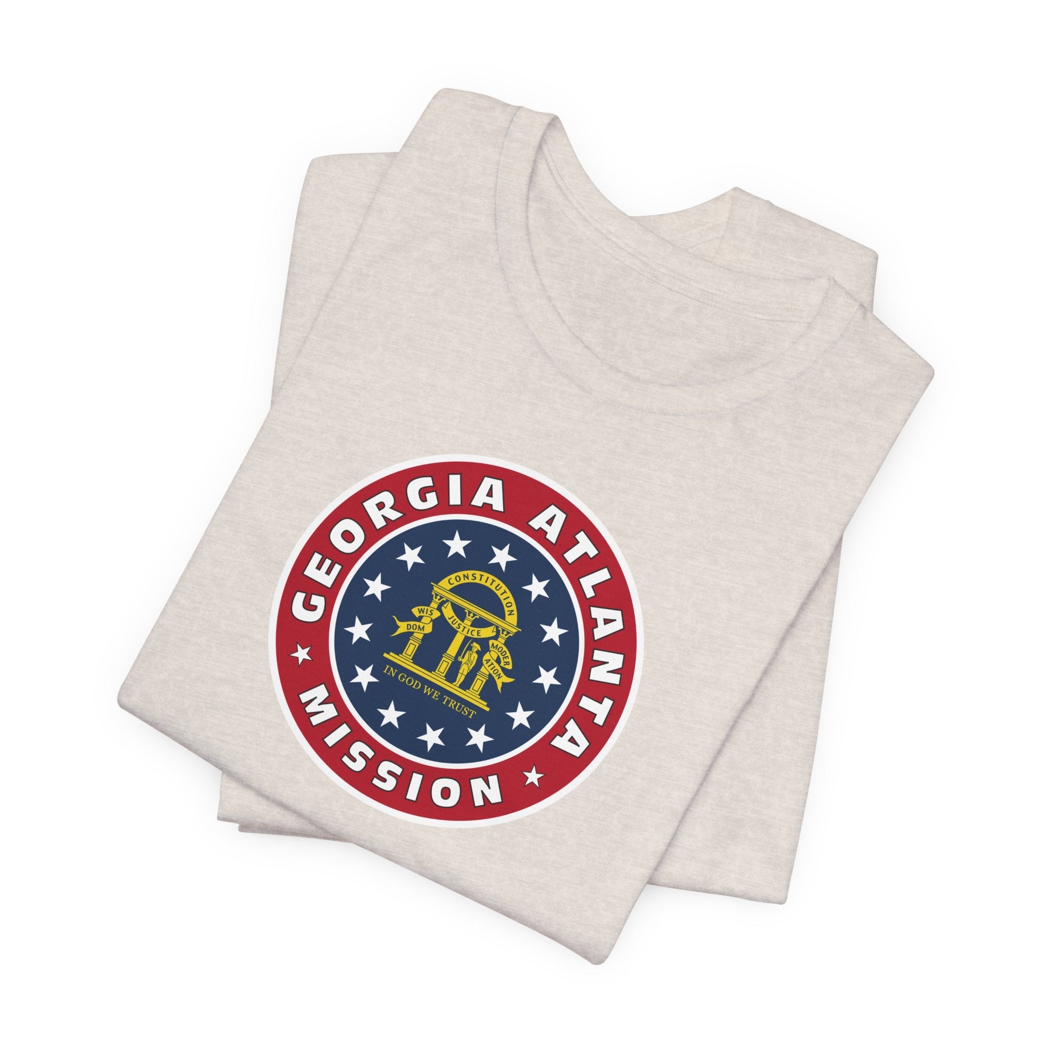 Georgia Atlanta Mission State Flag Logo (White Border) T-shirt - Mission Wishlist - LDS Missionary Gift Store
