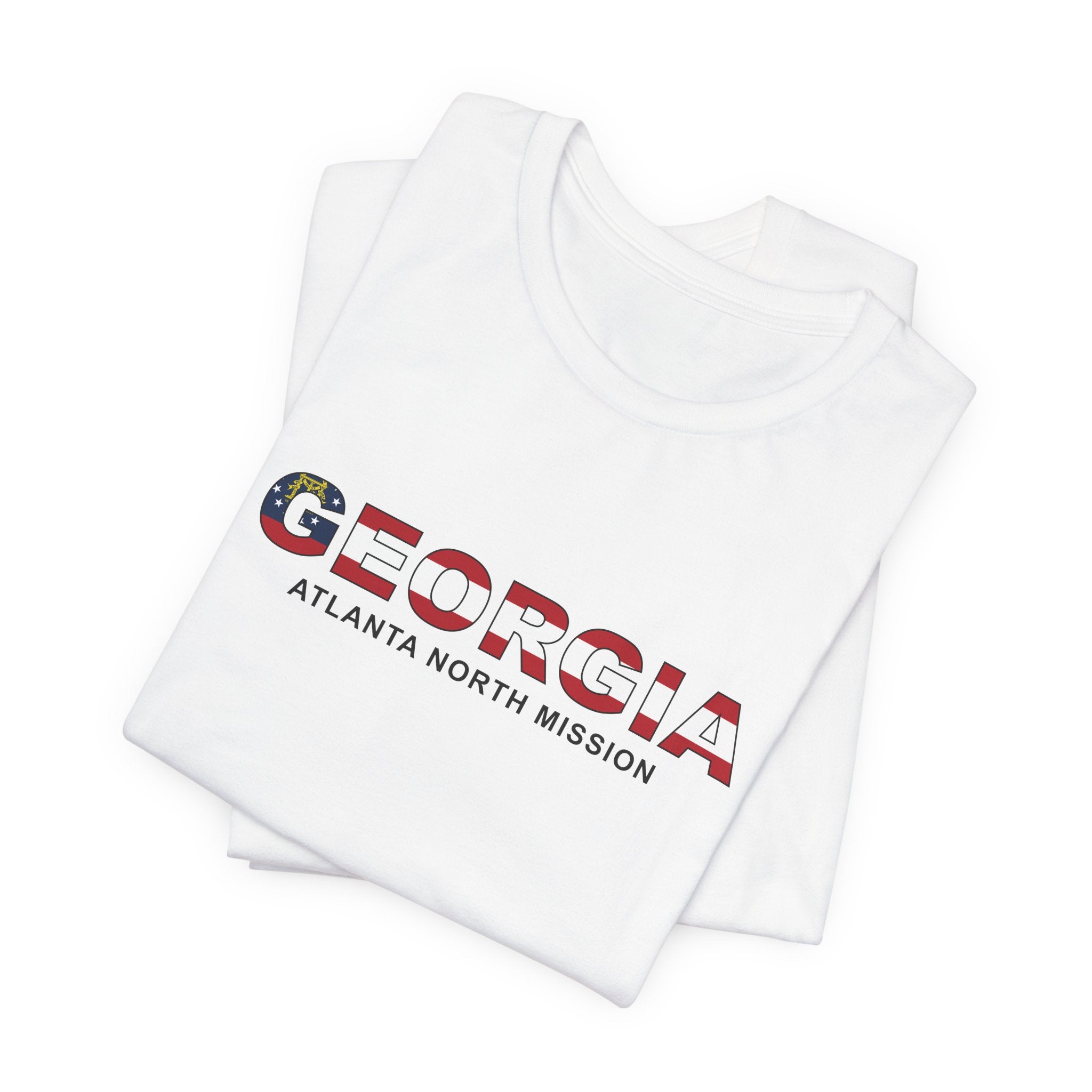 Georgia Atlanta North Mission Flag Title T-shirt - Mission Wishlist - LDS Missionary Gift Store