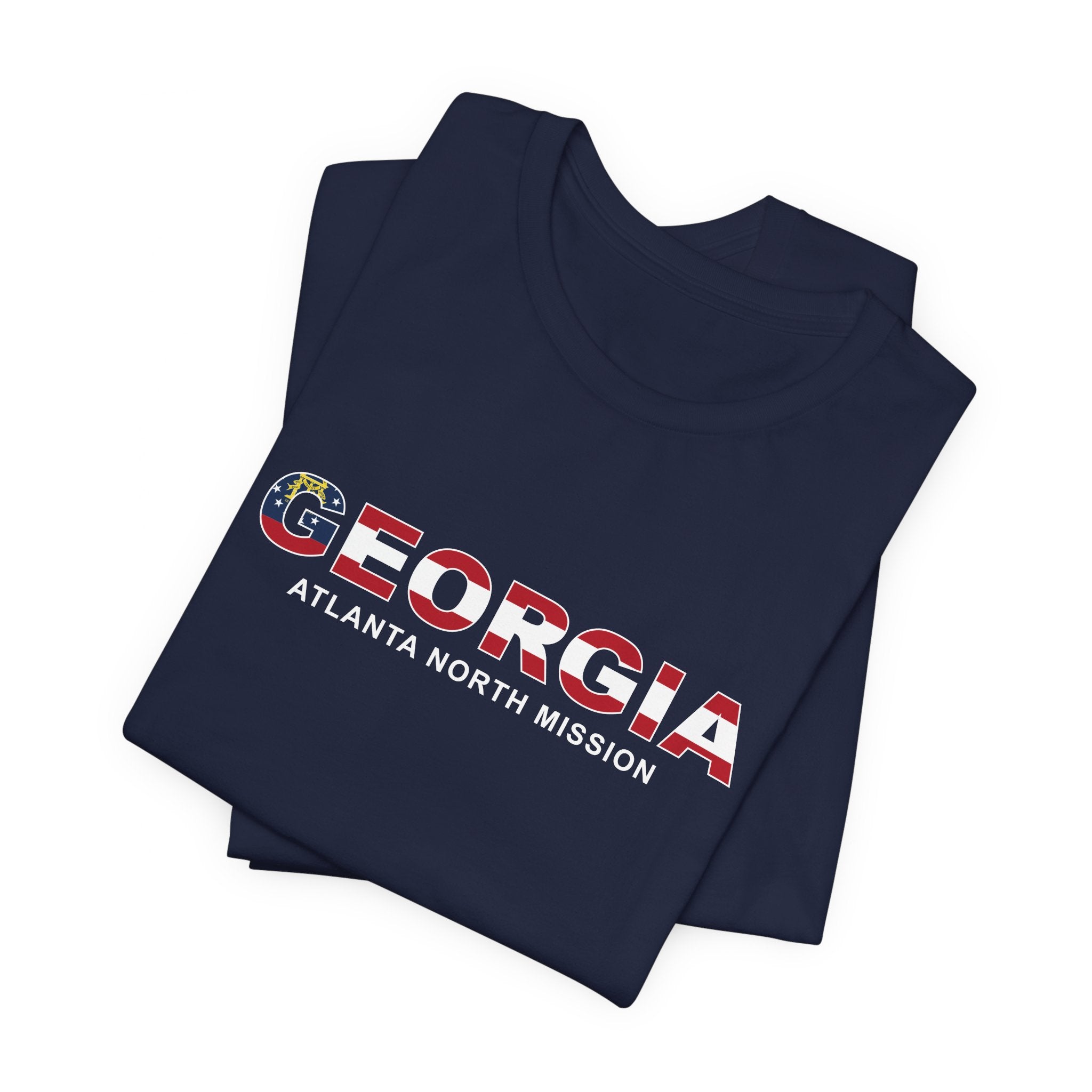 Georgia Atlanta North Mission Flag Title T-shirt - Mission Wishlist - LDS Missionary Gift Store