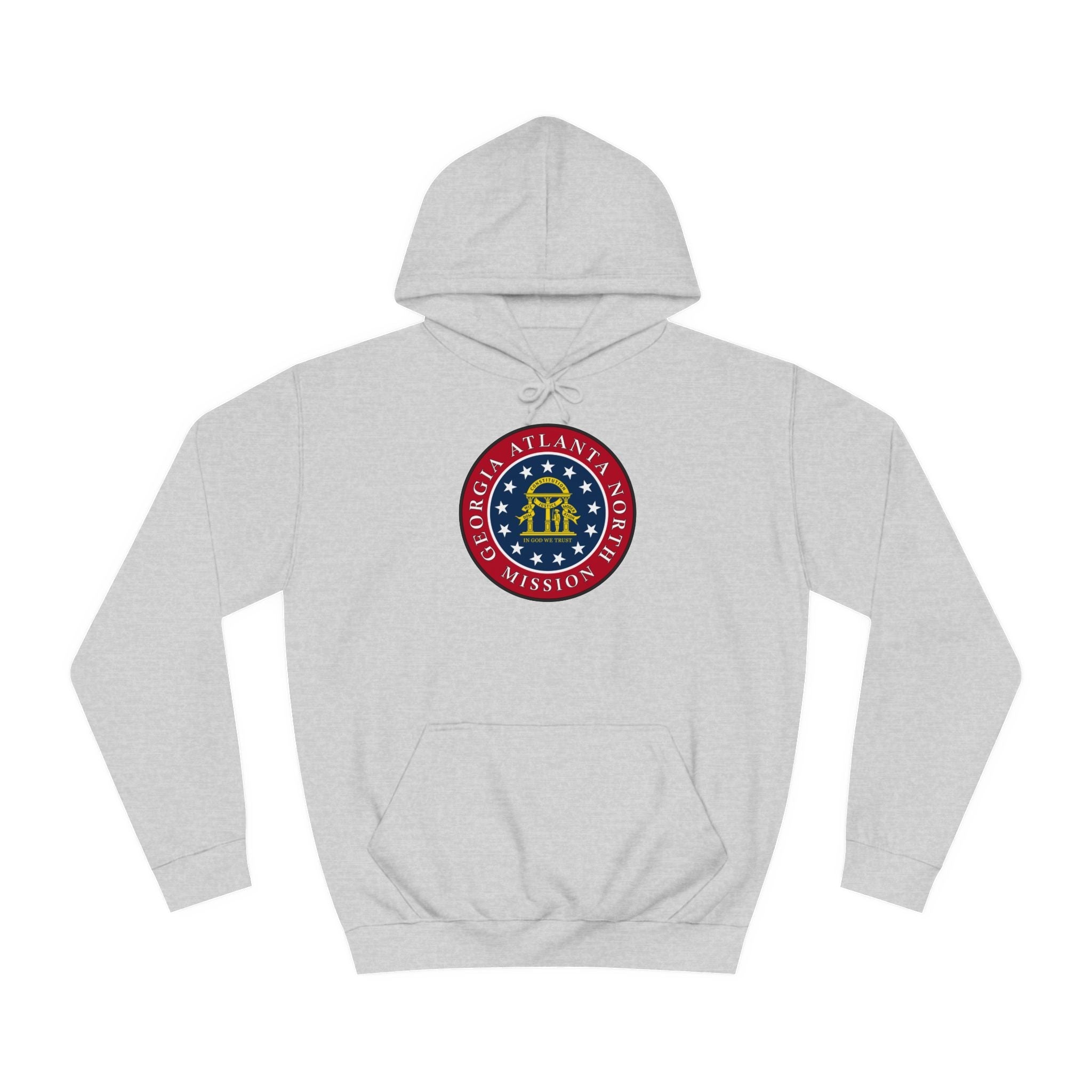 Georgia Atlanta North Mission State Flag Logo (Black Border) College Hoodie - Mission Wishlist - LDS Missionary Gift Store