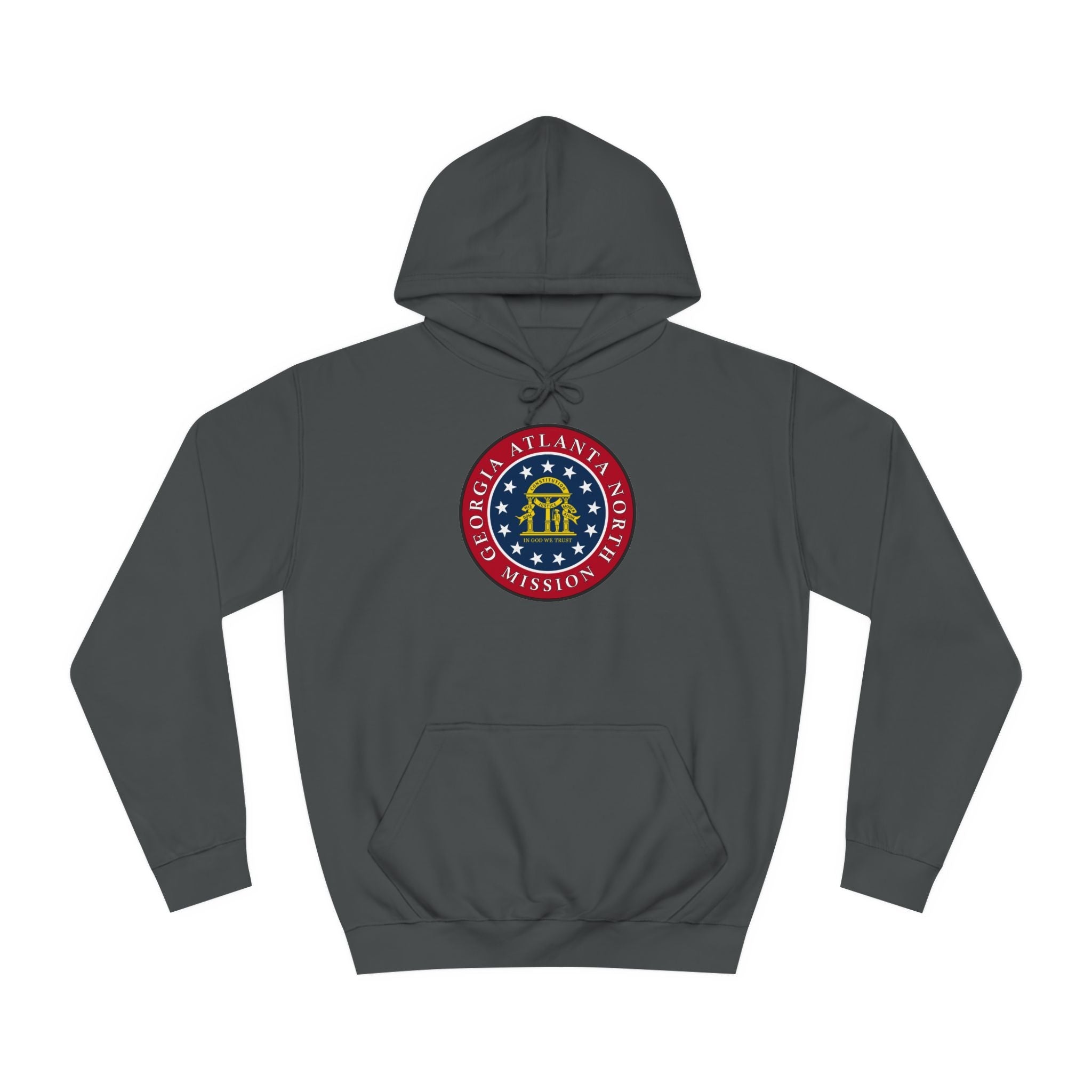 Georgia Atlanta North Mission State Flag Logo (Black Border) College Hoodie - Mission Wishlist - LDS Missionary Gift Store