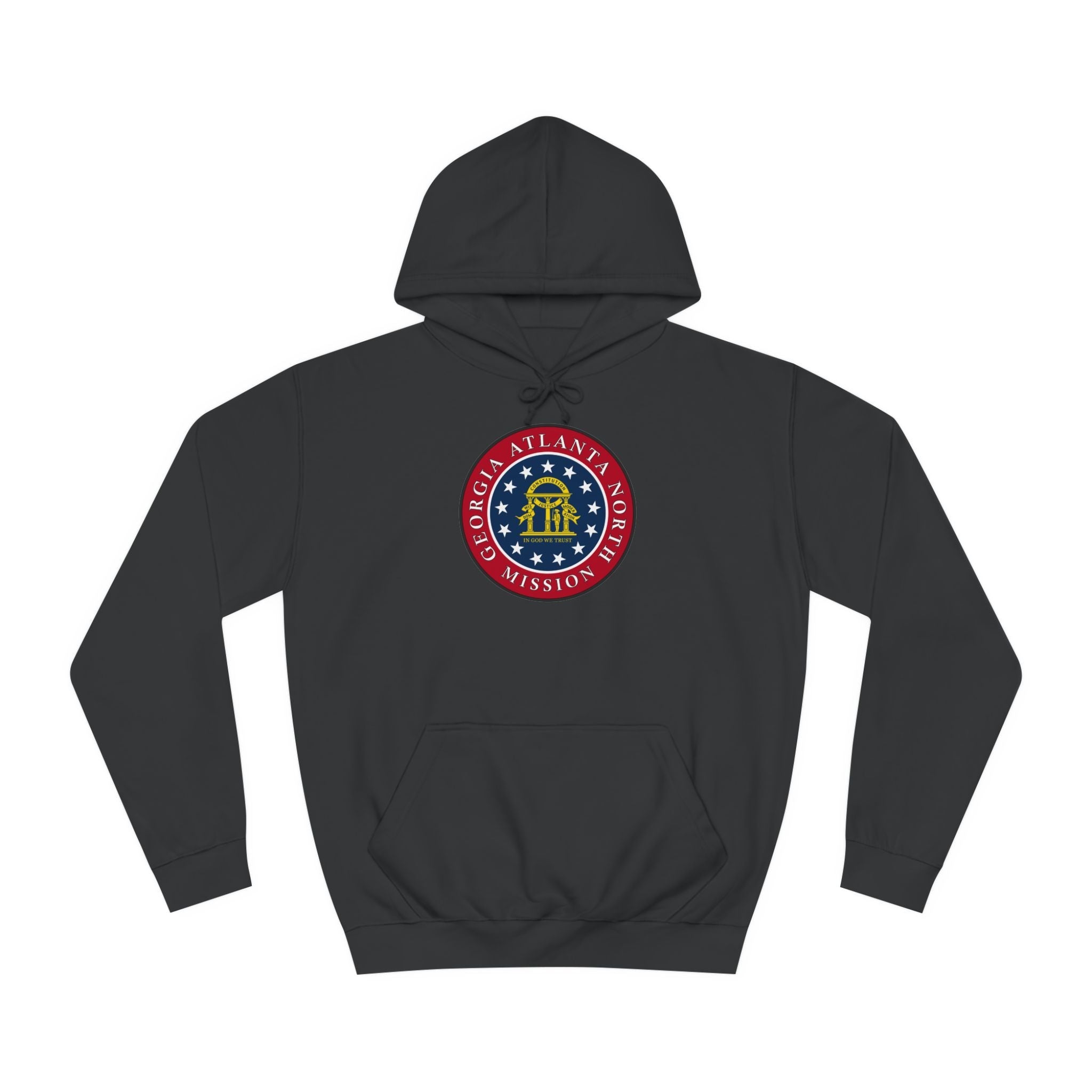 Georgia Atlanta North Mission State Flag Logo (Black Border) College Hoodie - Mission Wishlist - LDS Missionary Gift Store