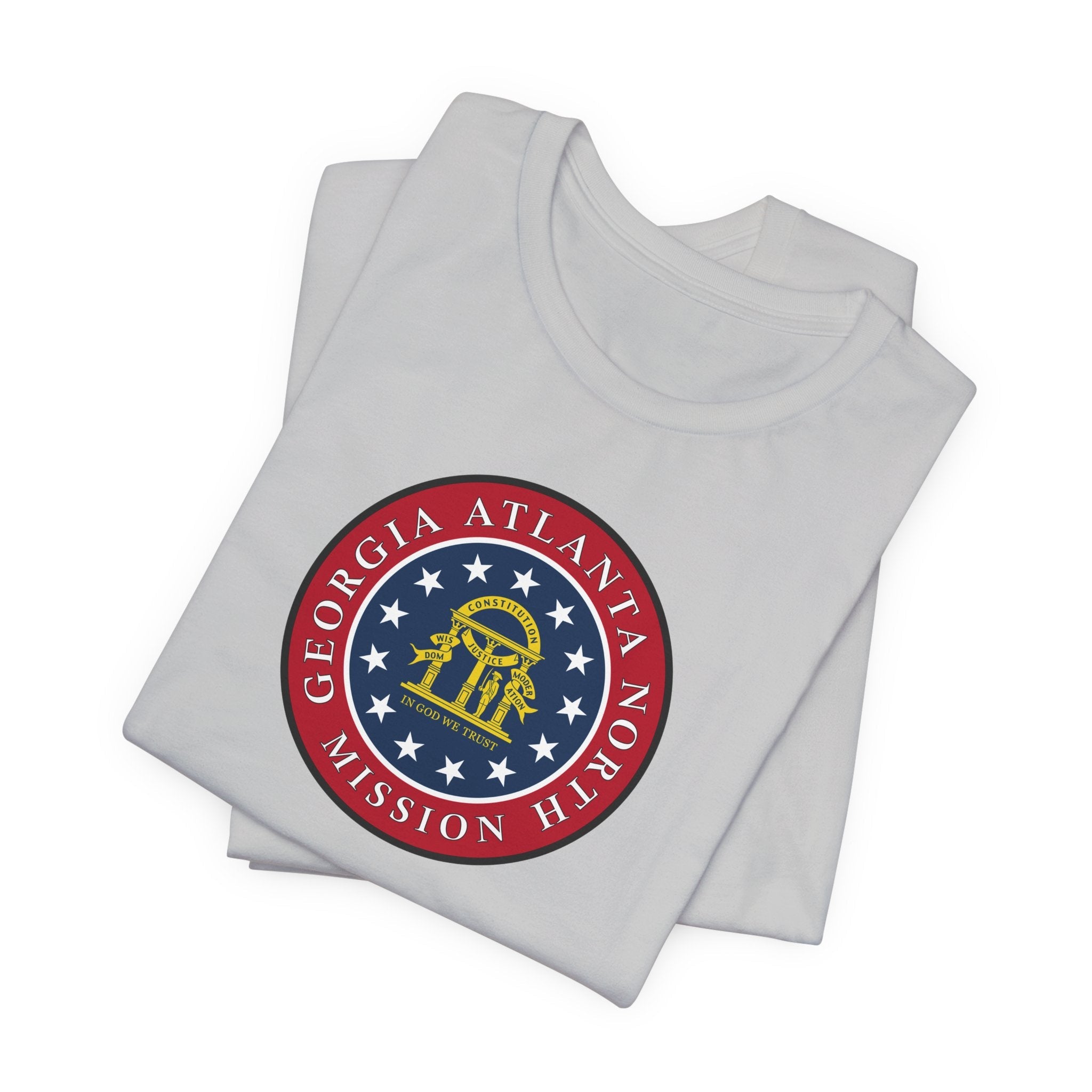 Georgia Atlanta North Mission State Flag Logo (Black Border) T-shirt - Mission Wishlist - LDS Missionary Gift Store