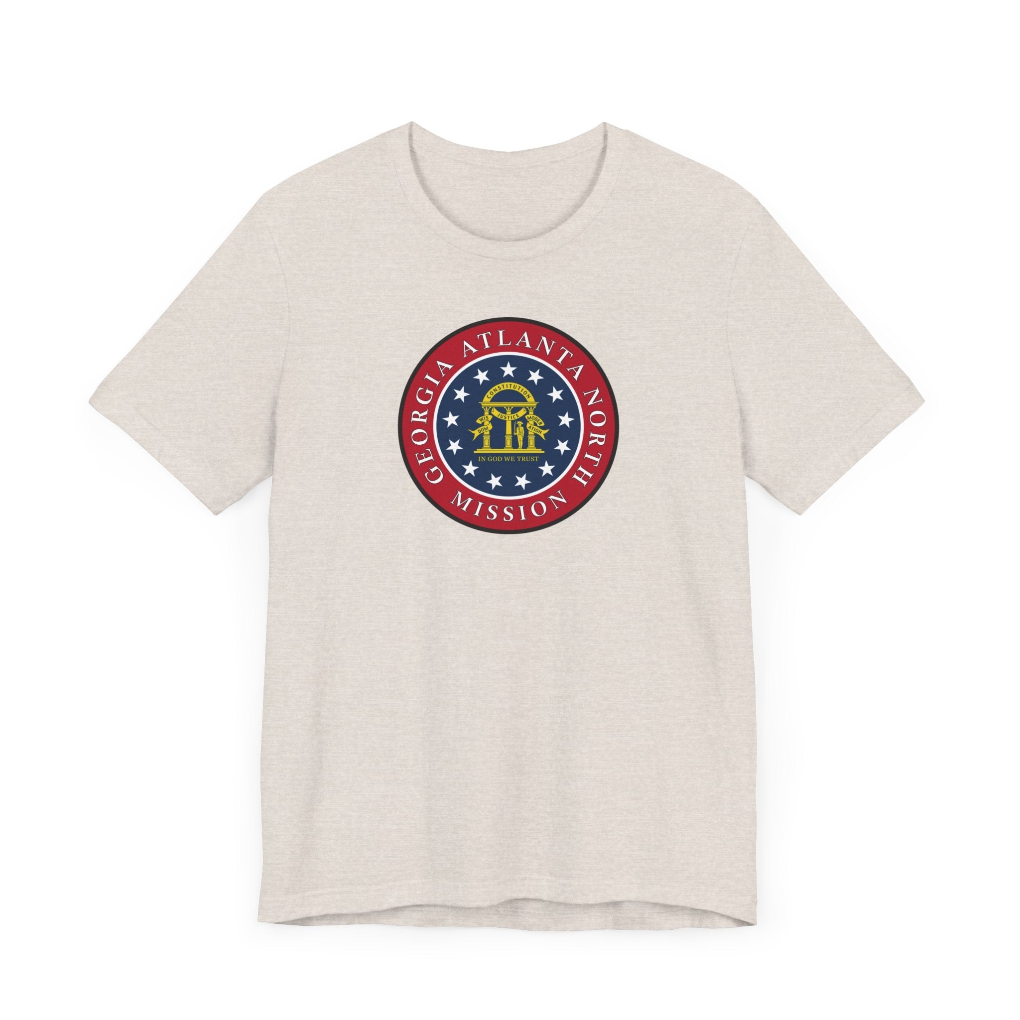Georgia Atlanta North Mission State Flag Logo (Black Border) T-shirt - Mission Wishlist - LDS Missionary Gift Store
