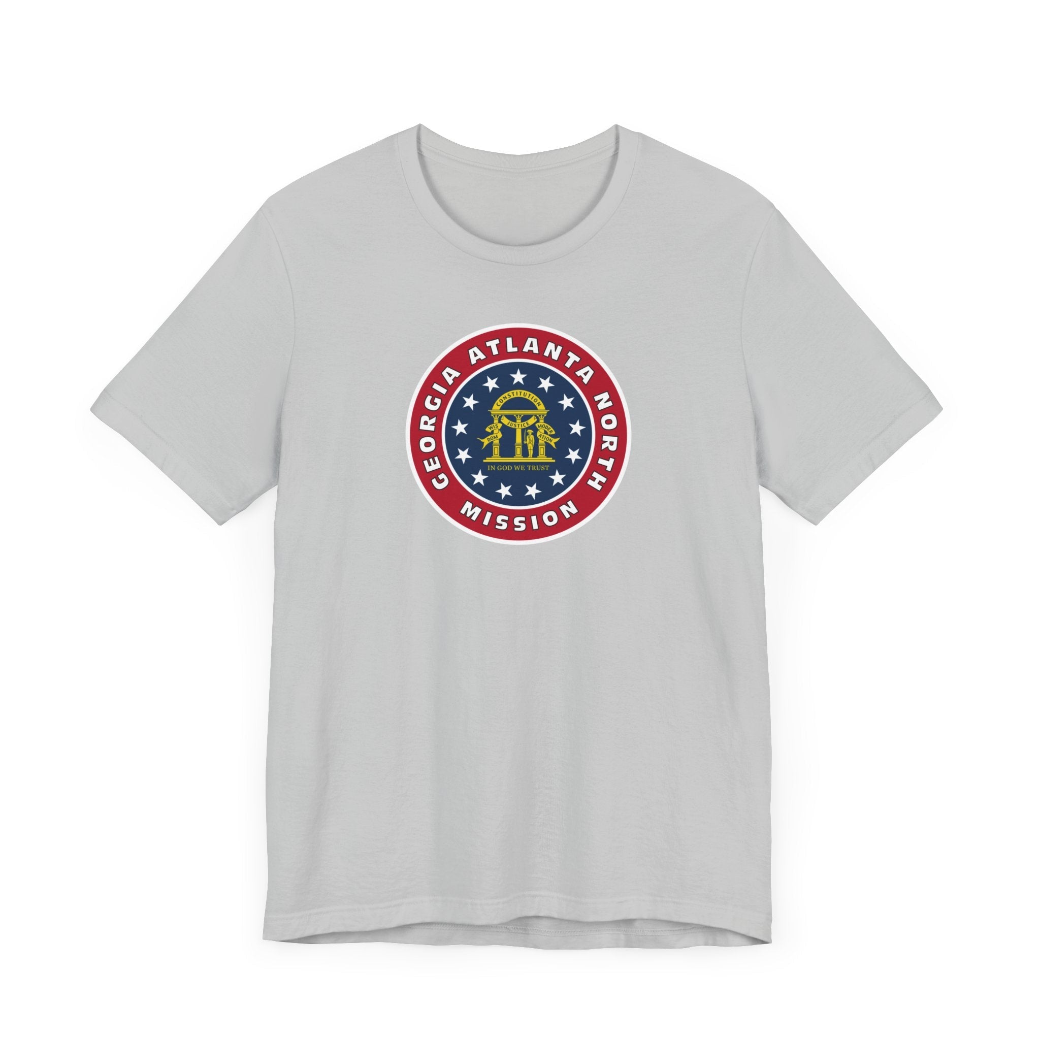 Georgia Atlanta North Mission State Flag Logo (White Border) T-shirt - Mission Wishlist - LDS Missionary Gift Store