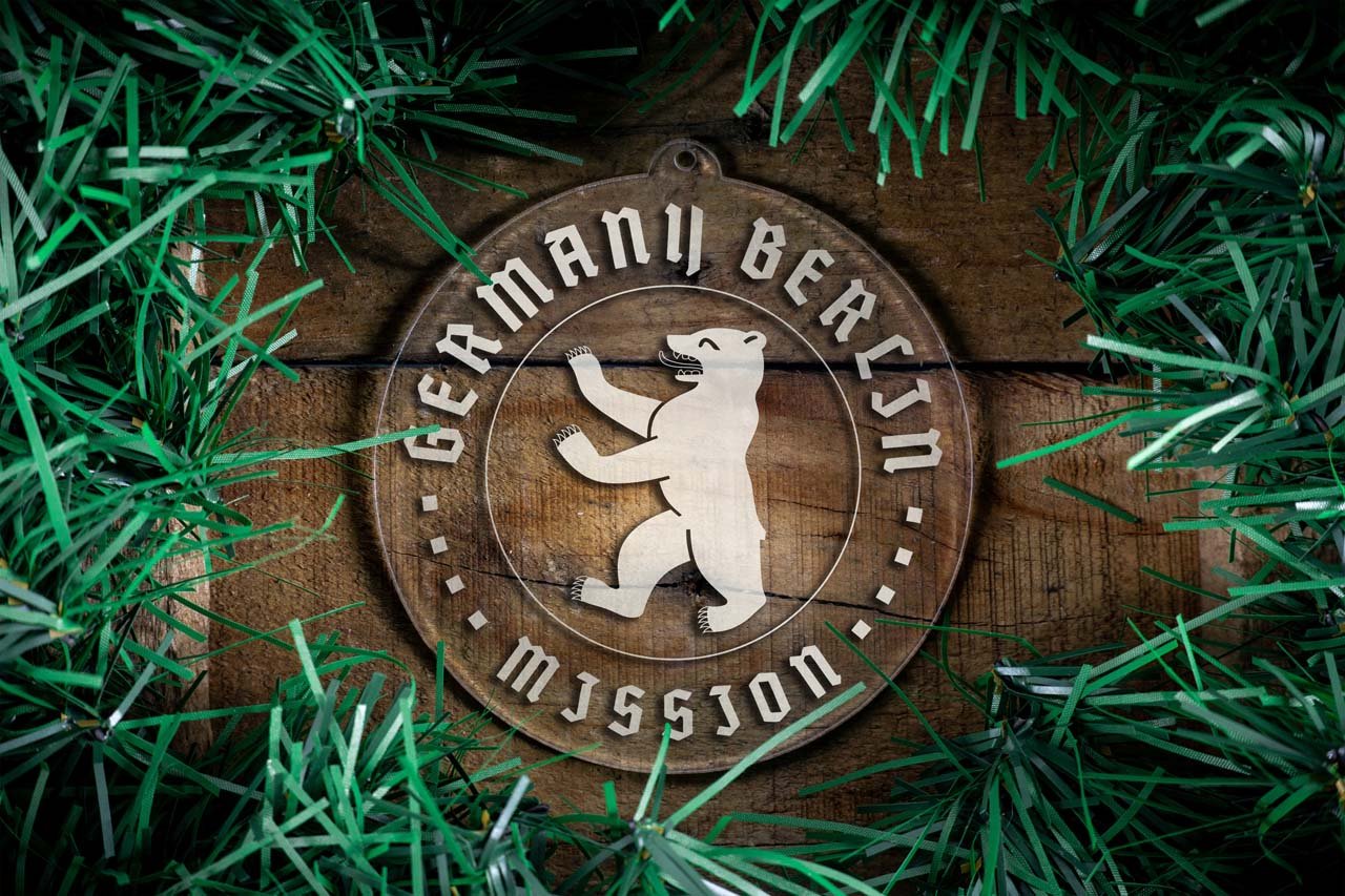 Germany Berlin Mission Christmas Ornament - Latter-Day Saint LDS Missionary Gift - Book of Mormon