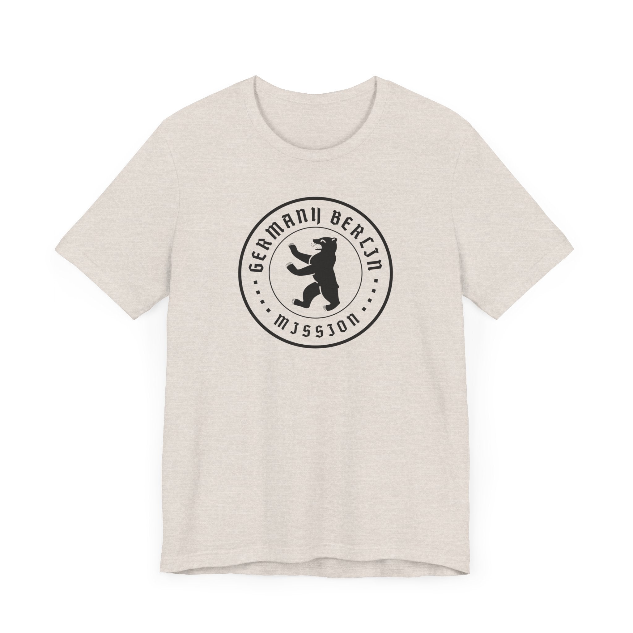 Germany Berlin Mission Circular Monochrome Logo T-Shirt - Mission Wishlist - LDS Missionary Gift Store