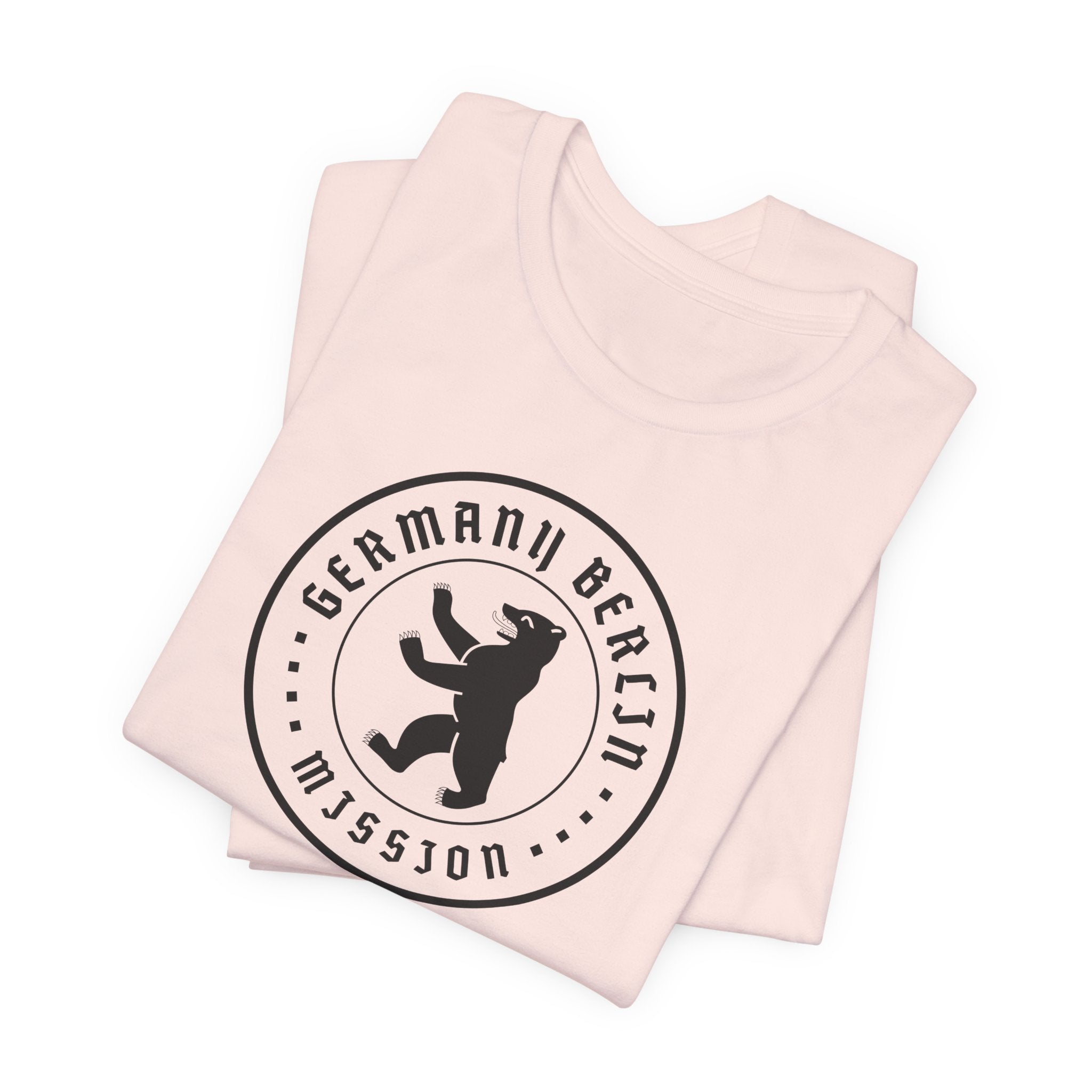 Germany Berlin Mission Circular Monochrome Logo T-Shirt - Mission Wishlist - LDS Missionary Gift Store