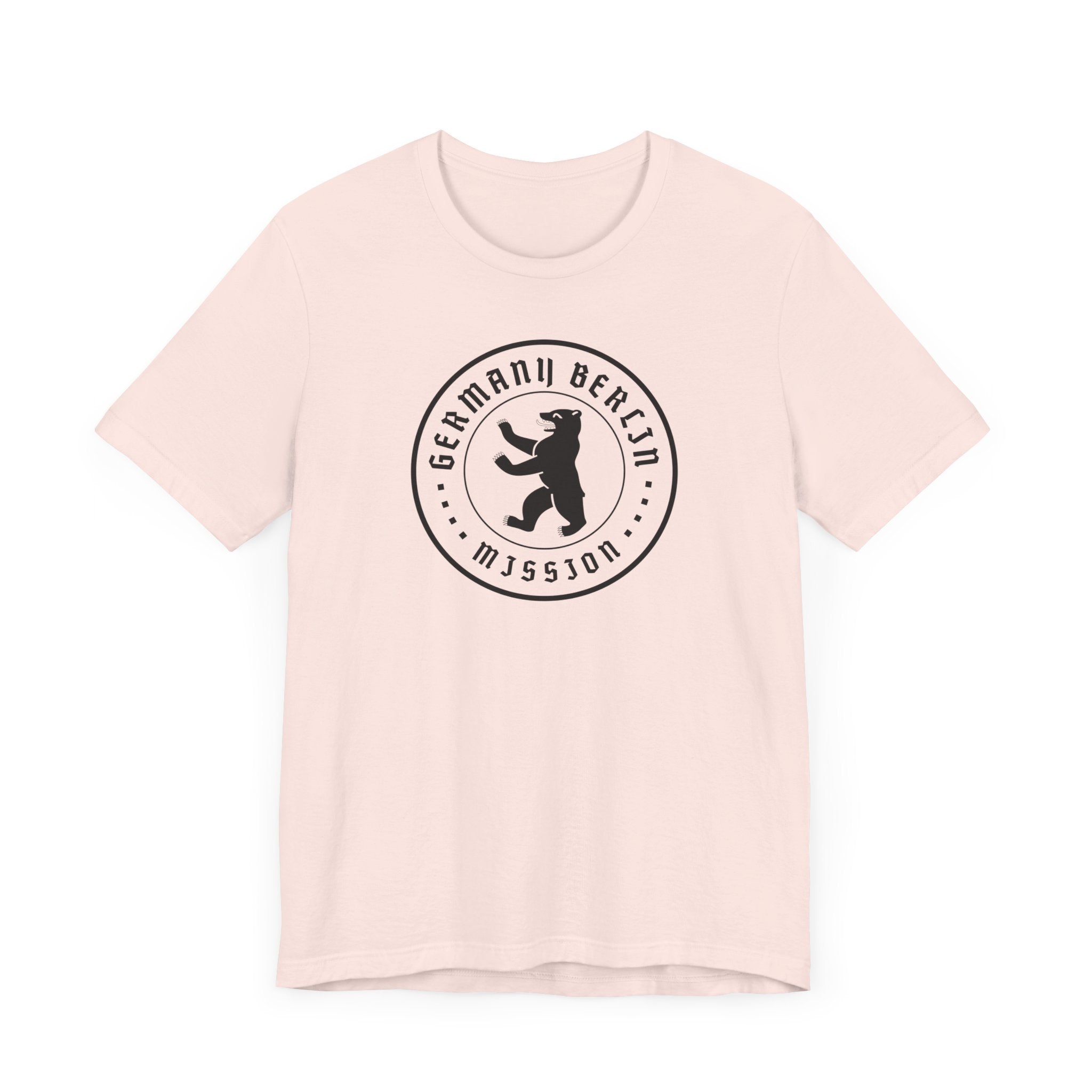 Germany Berlin Mission Circular Monochrome Logo T-Shirt - Mission Wishlist - LDS Missionary Gift Store