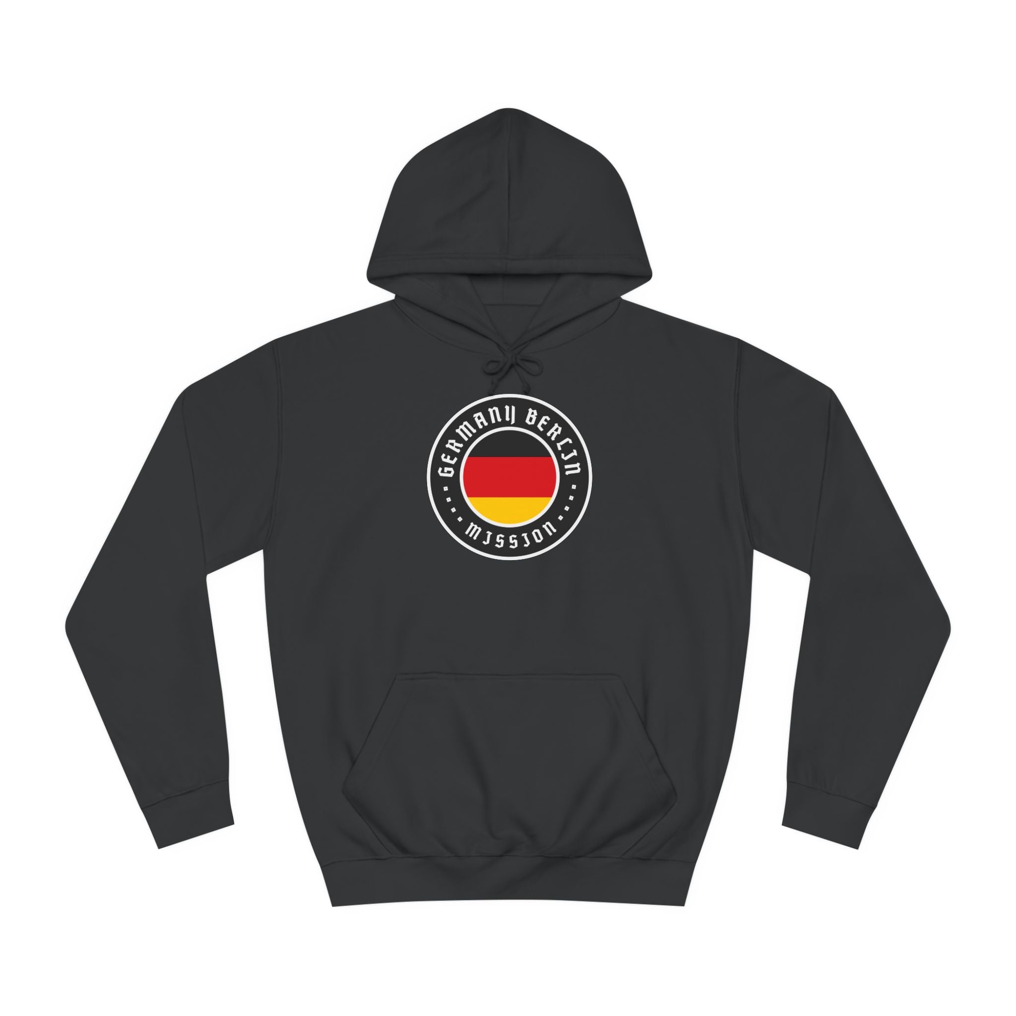 Germany Berlin Mission Flag Logo (Black Border) College Hoodie - Mission Wishlist - LDS Missionary Gift Store