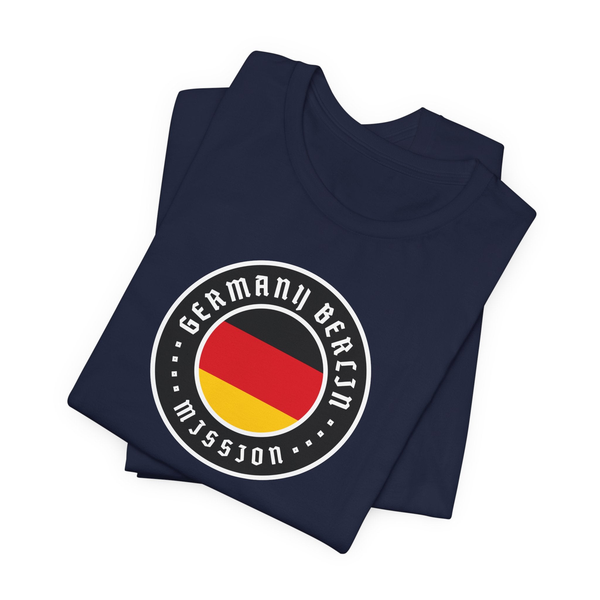 Germany Berlin Mission Flag Logo (Black Border) T-shirt - Mission Wishlist - LDS Missionary Gift Store