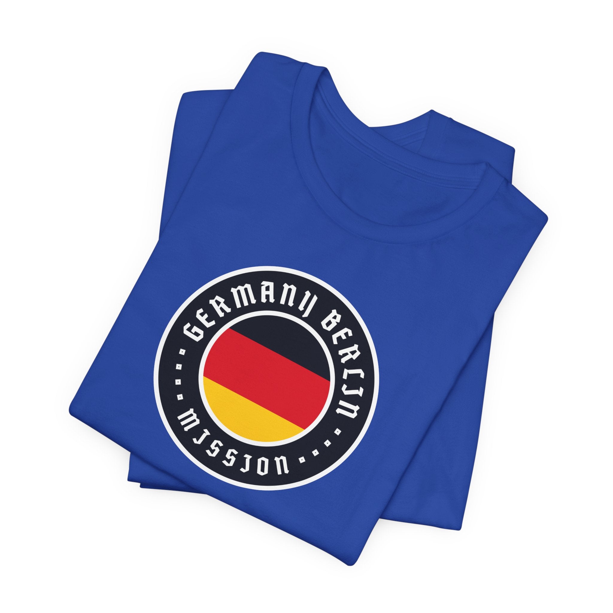Germany Berlin Mission Flag Logo (Black Border) T-shirt - Mission Wishlist - LDS Missionary Gift Store