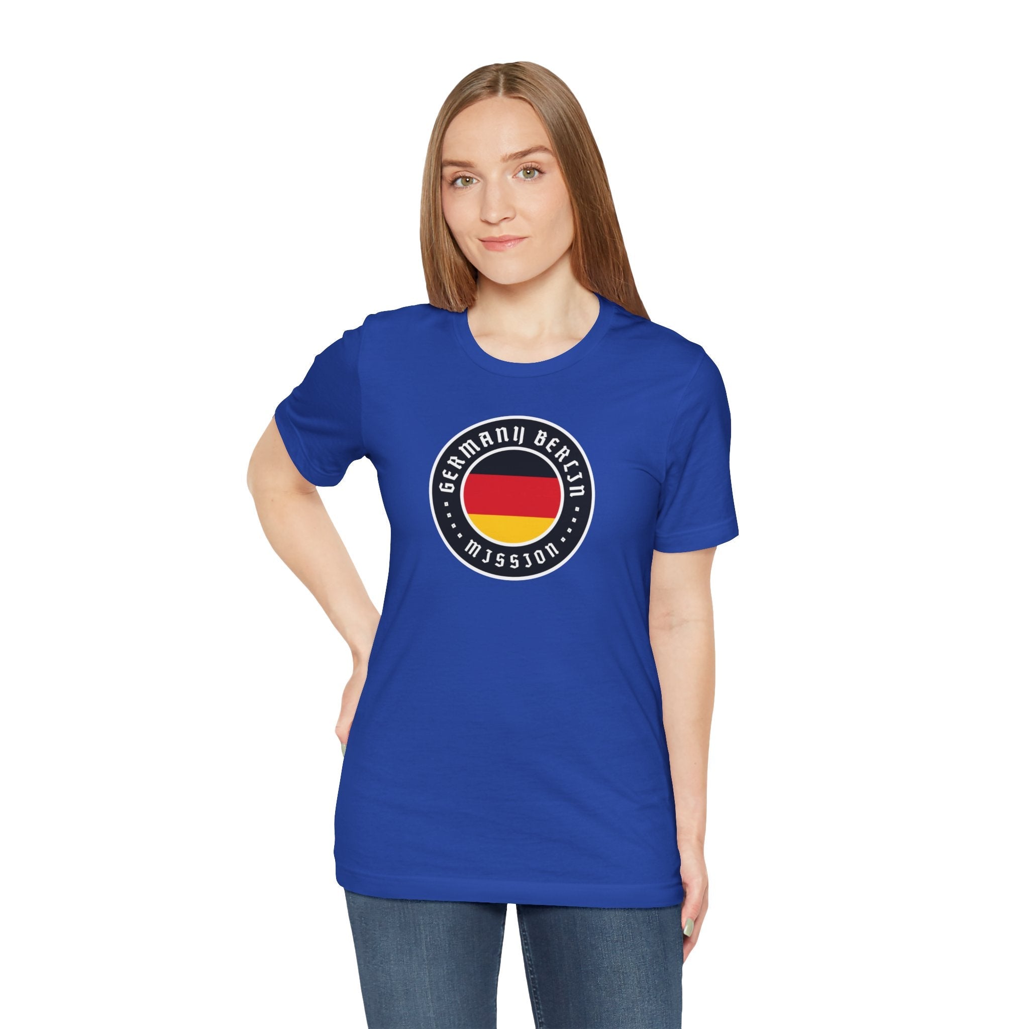 Germany Berlin Mission Flag Logo (Black Border) T-shirt - Mission Wishlist - LDS Missionary Gift Store