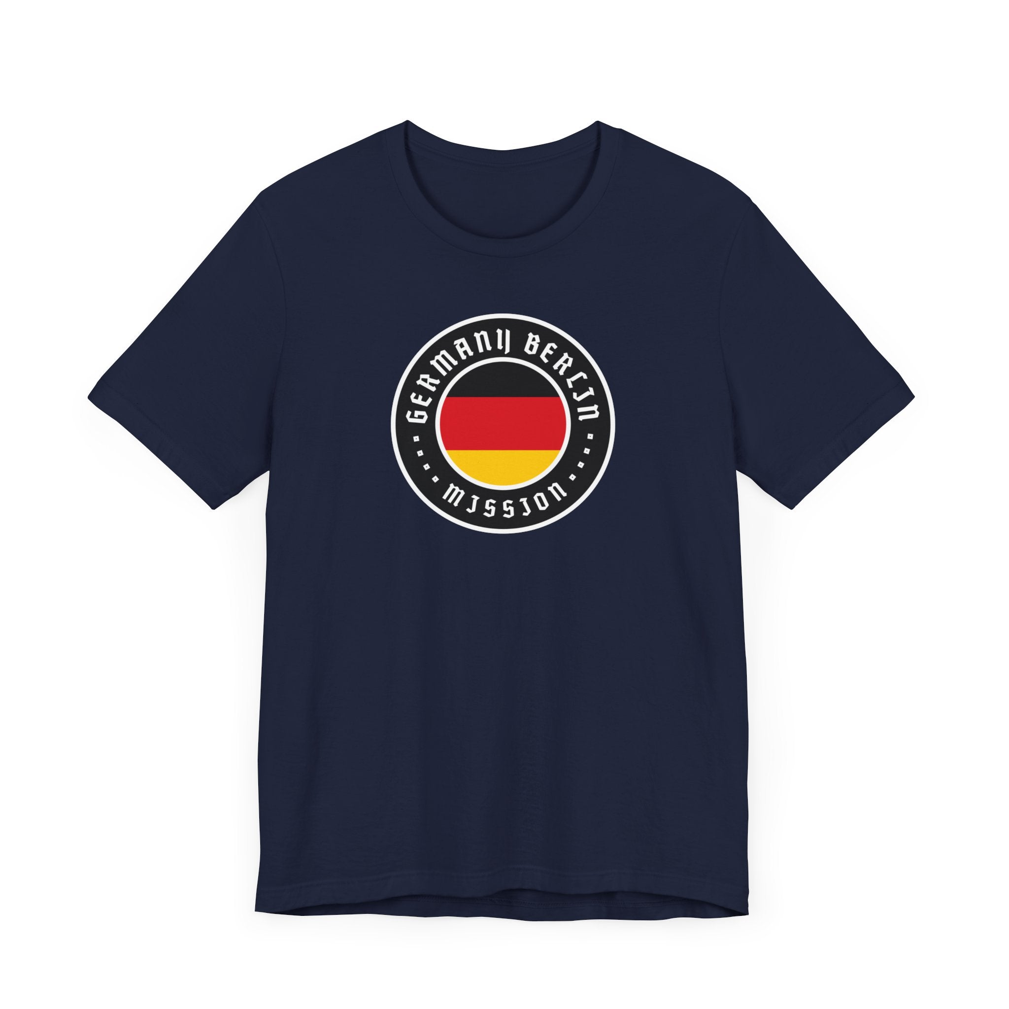 Germany Berlin Mission Flag Logo (Black Border) T-shirt - Mission Wishlist - LDS Missionary Gift Store