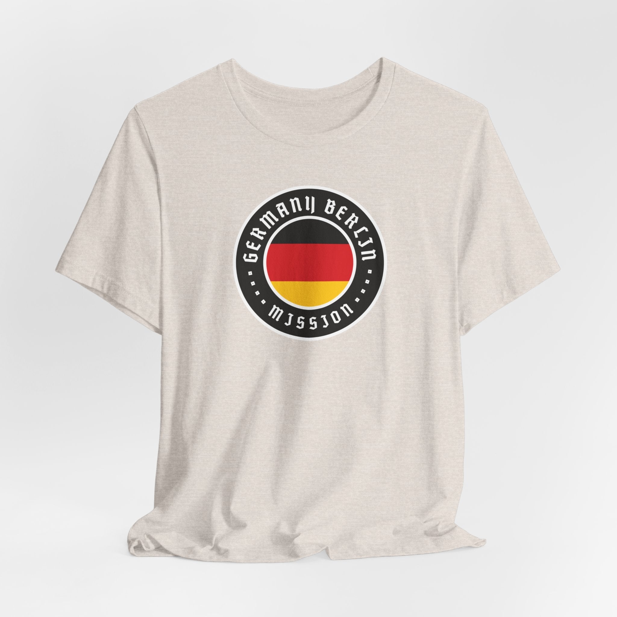 Germany Berlin Mission Flag Logo (Black Border) T-shirt - Mission Wishlist - LDS Missionary Gift Store