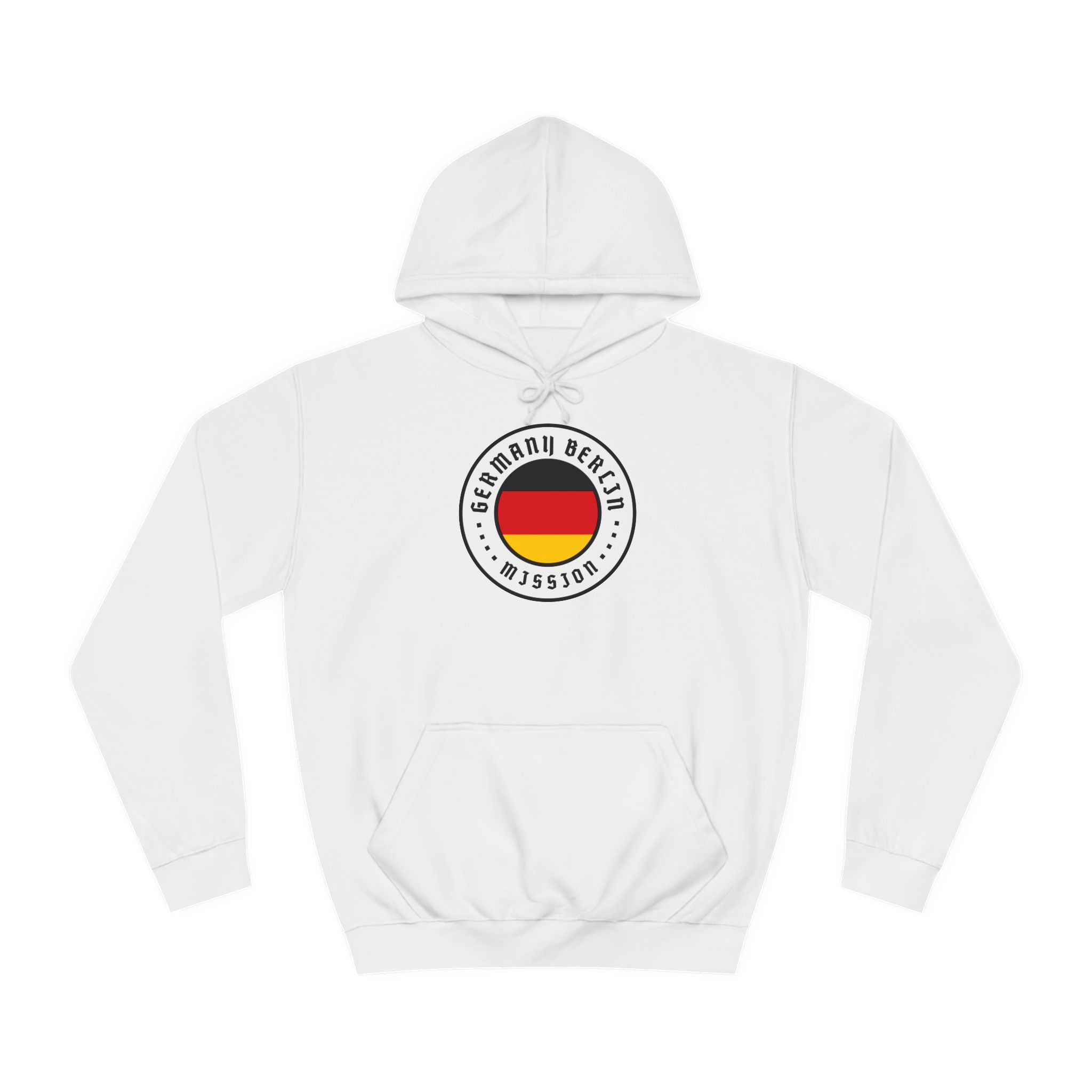Germany Berlin Mission Flag Logo (White Border) College Hoodie - Mission Wishlist - LDS Missionary Gift Store