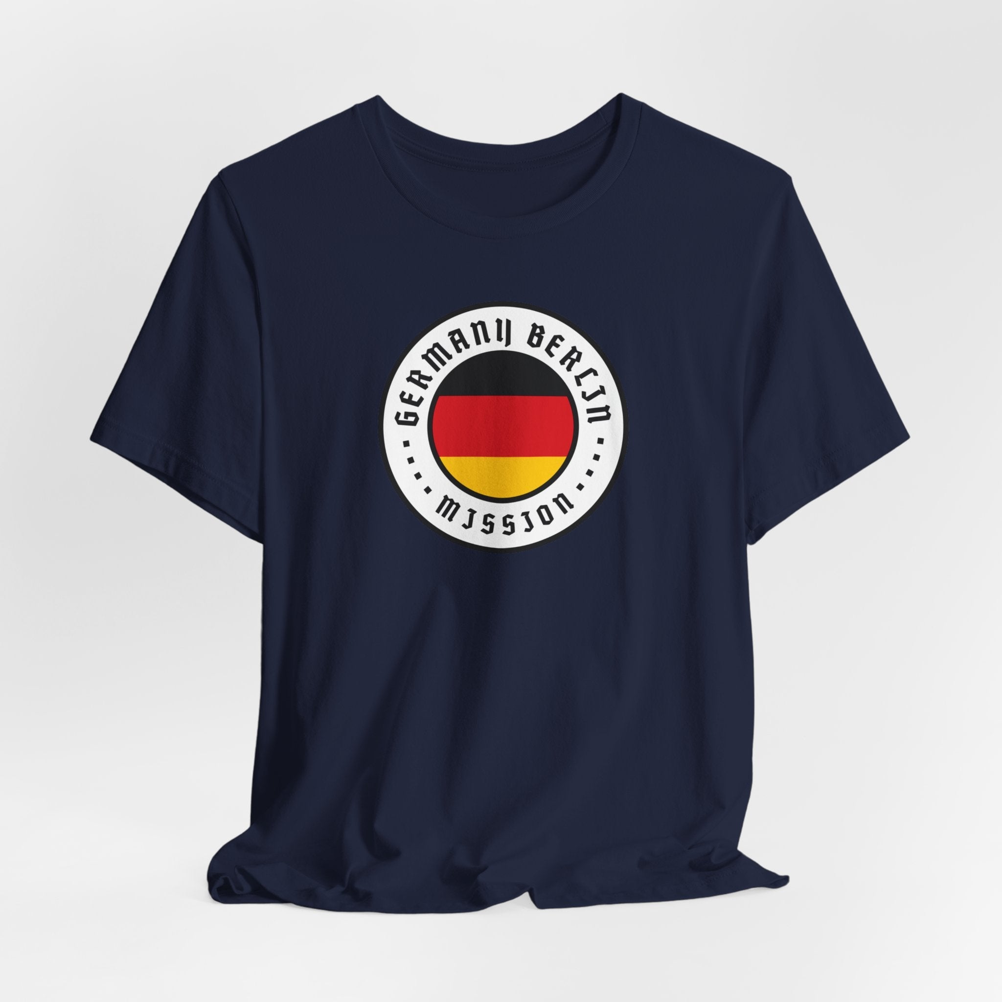 Germany Berlin Mission Flag Logo (White Border) T-shirt - Latter-Day Saint LDS Missionary Gift - Book of Mormon