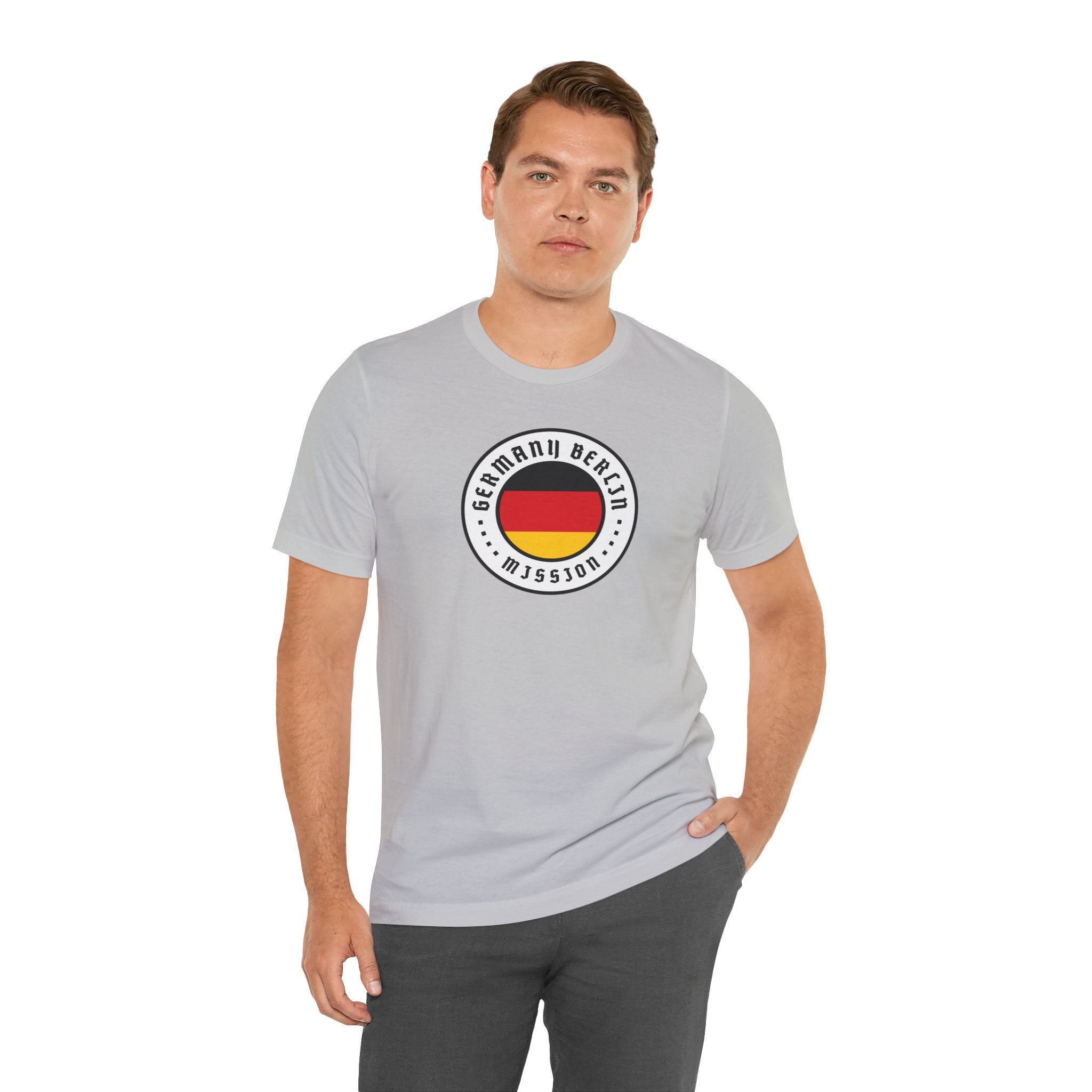 Germany Berlin Mission Flag Logo (White Border) T-shirt - Latter-Day Saint LDS Missionary Gift - Book of Mormon