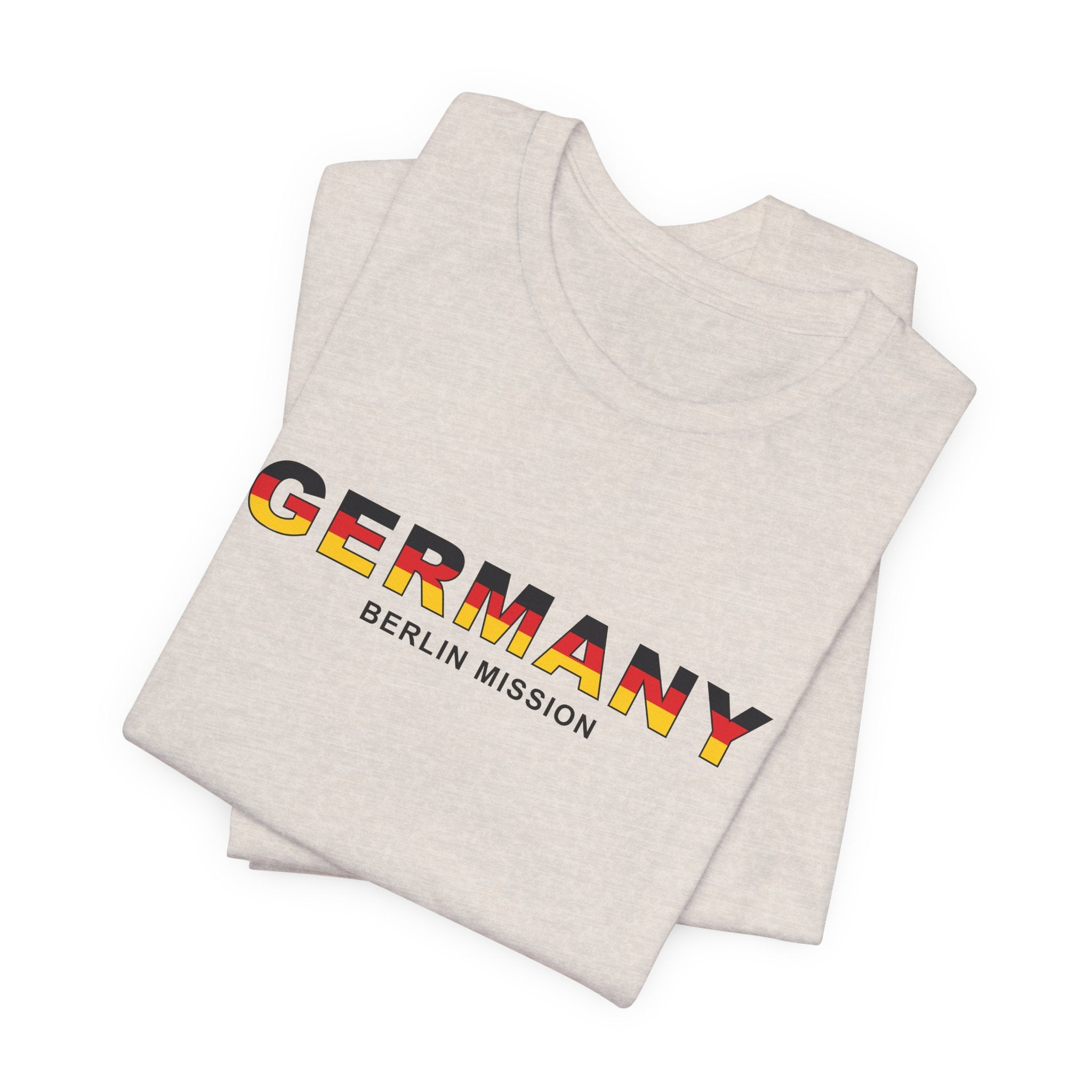 Germany Berlin Mission Flag Title T-shirt - Latter-Day Saint LDS Missionary Gift - Book of Mormon