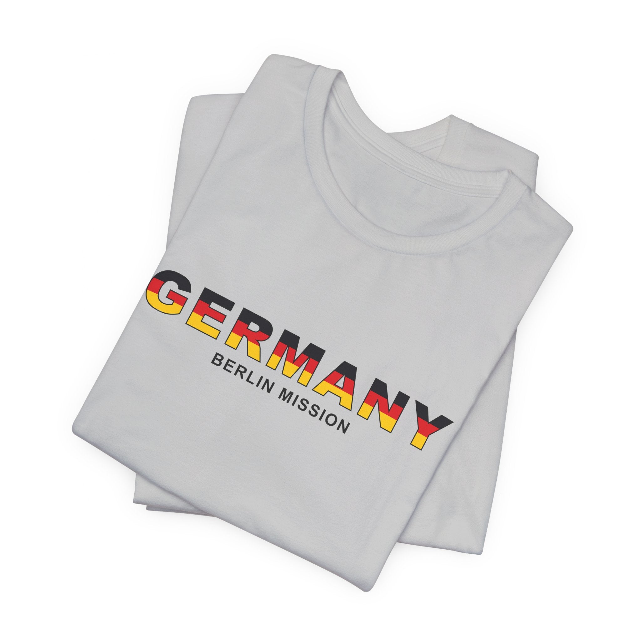 Germany Berlin Mission Flag Title T-shirt - Latter-Day Saint LDS Missionary Gift - Book of Mormon