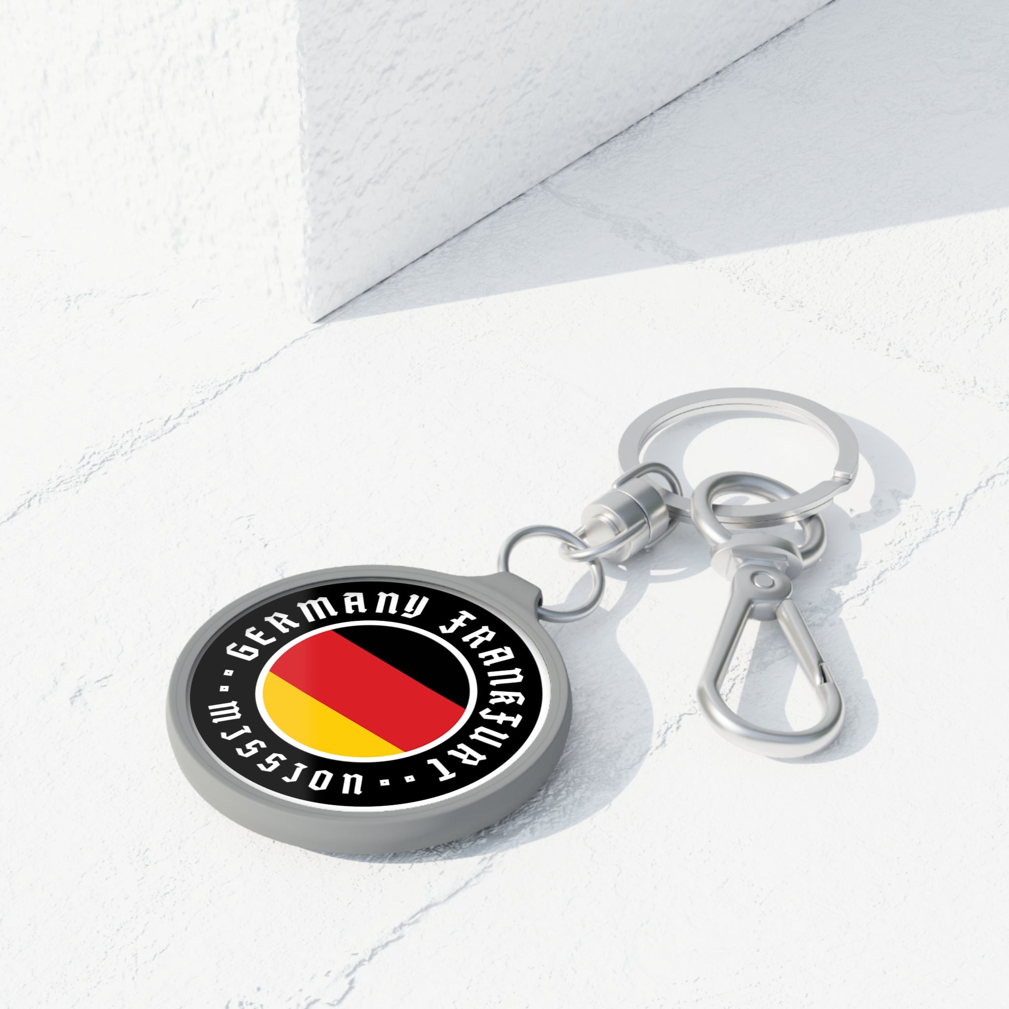 Germany Frankfurt Mission Circle Flag Key Tag - Mission Wishlist - LDS Missionary Gift Store