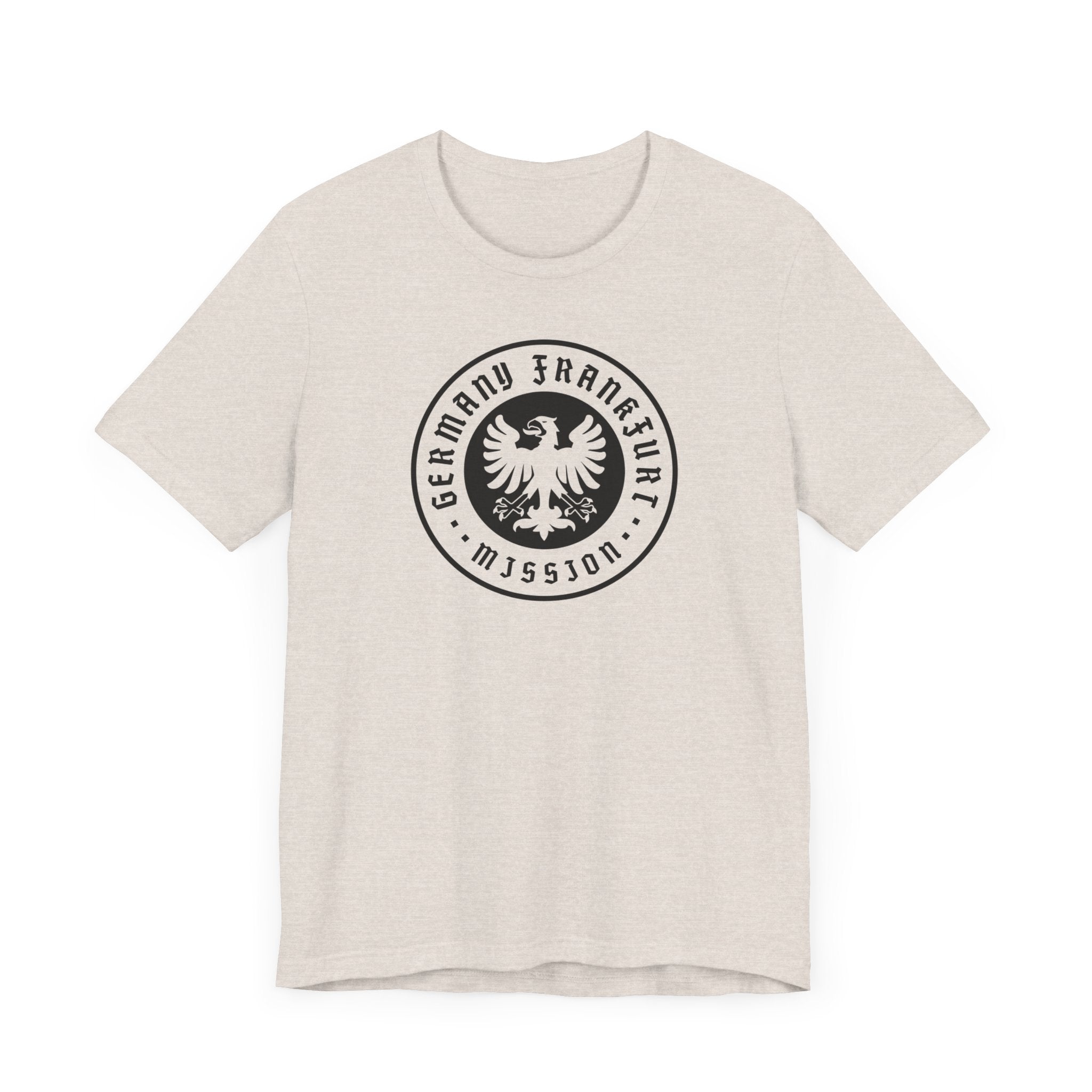 Germany Frankfurt Mission Circular Monochrome Logo T-Shirt - Mission Wishlist - LDS Missionary Gift Store
