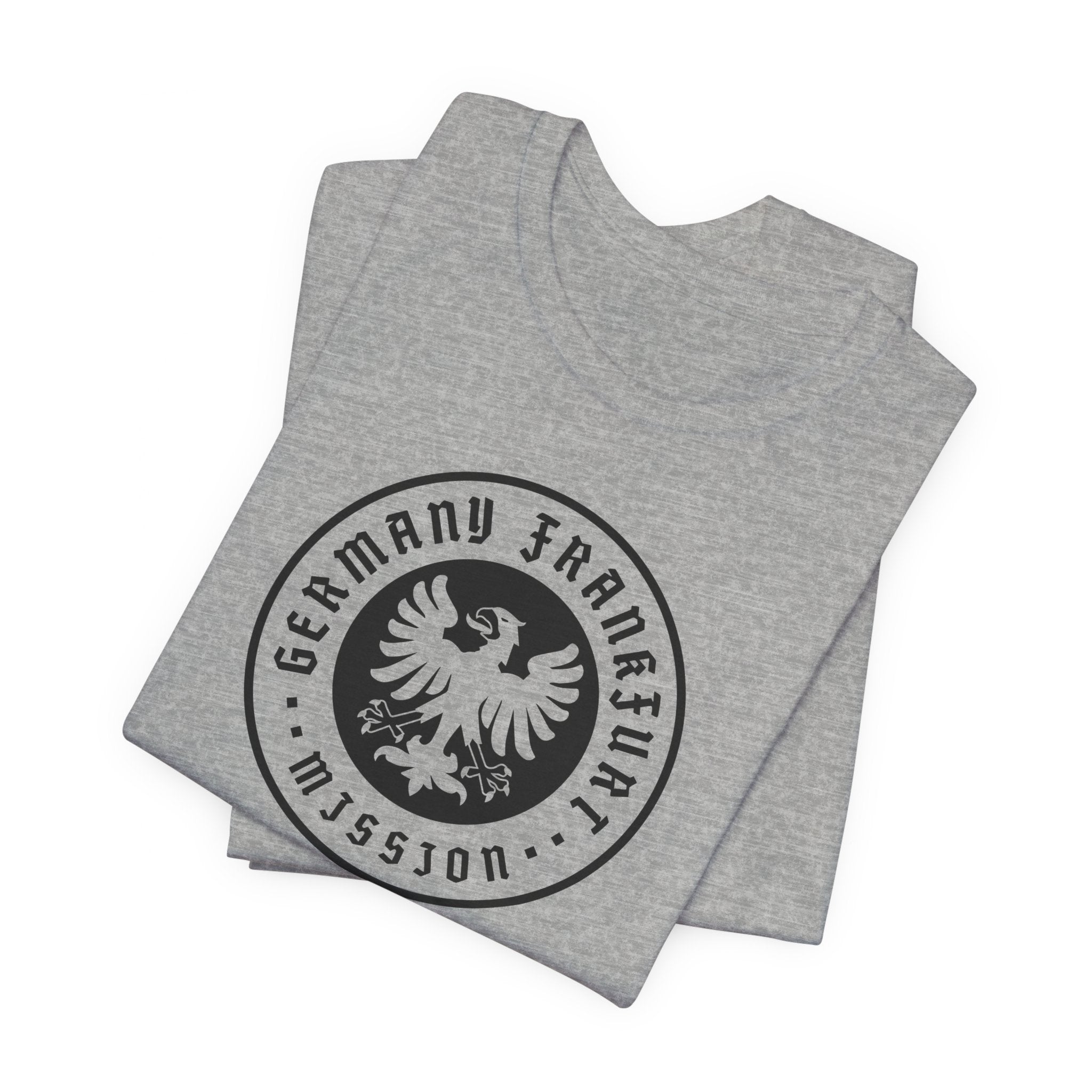 Germany Frankfurt Mission Circular Monochrome Logo T-Shirt - Mission Wishlist - LDS Missionary Gift Store