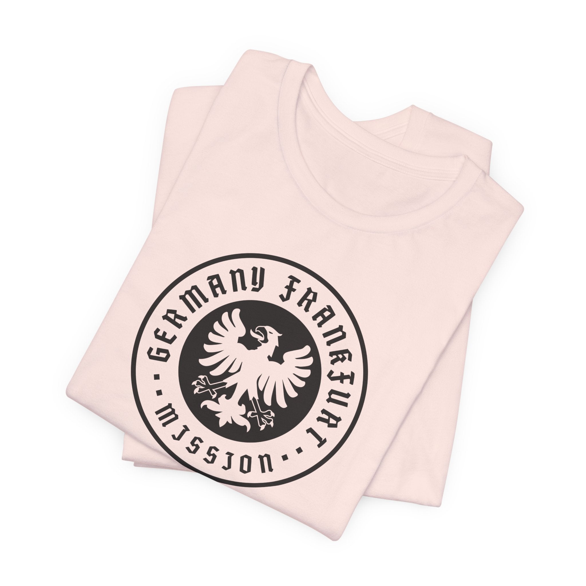 Germany Frankfurt Mission Circular Monochrome Logo T-Shirt - Mission Wishlist - LDS Missionary Gift Store
