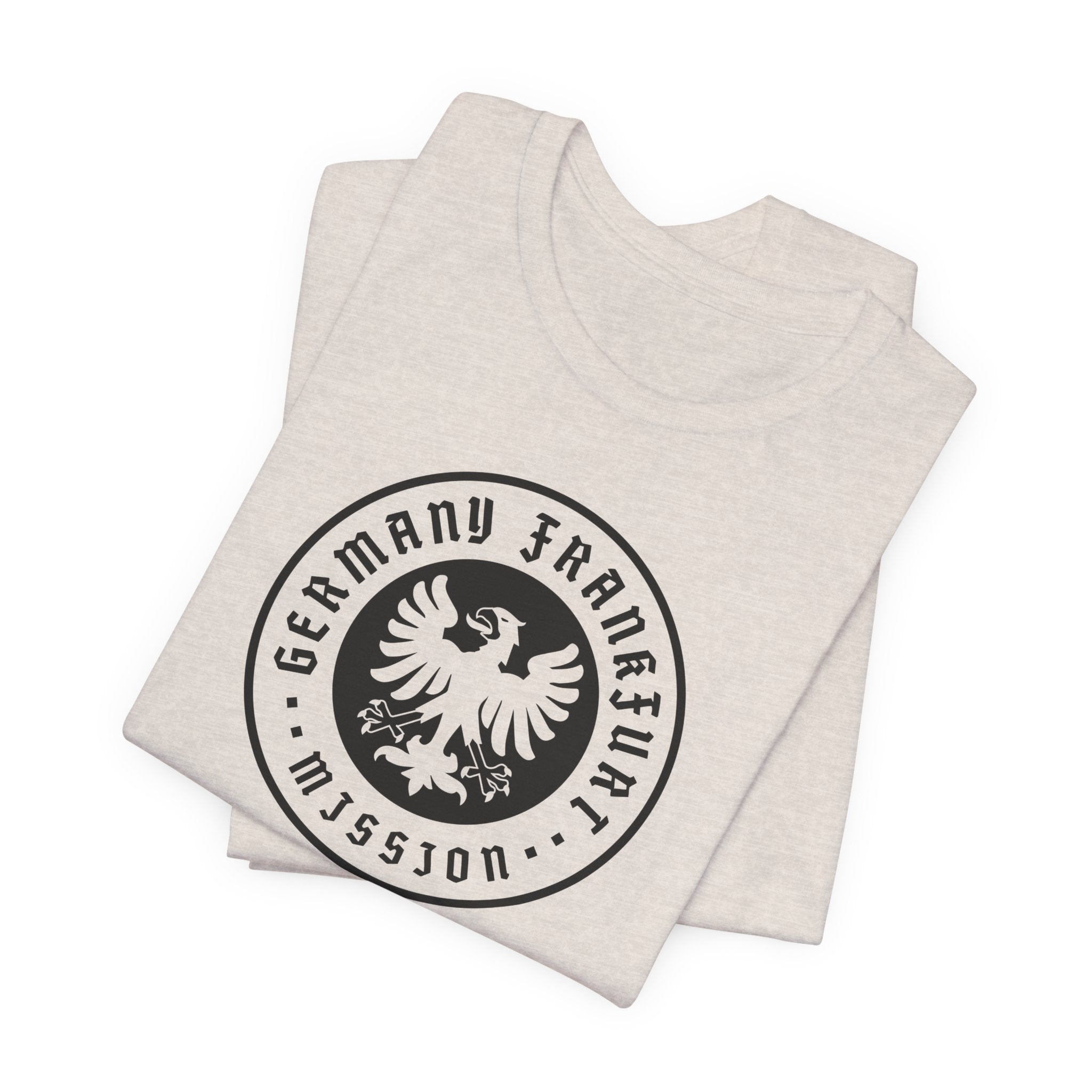 Germany Frankfurt Mission Circular Monochrome Logo T-Shirt - Mission Wishlist - LDS Missionary Gift Store