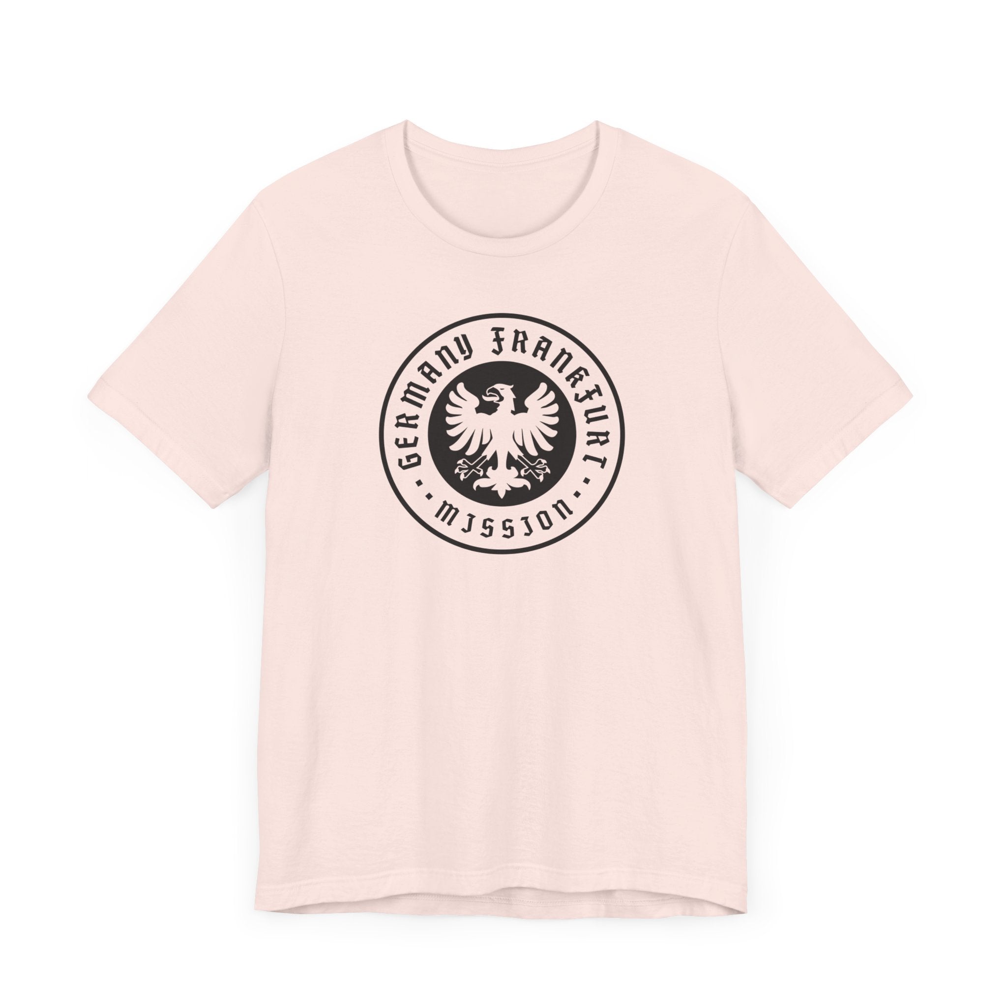 Germany Frankfurt Mission Circular Monochrome Logo T-Shirt - Mission Wishlist - LDS Missionary Gift Store