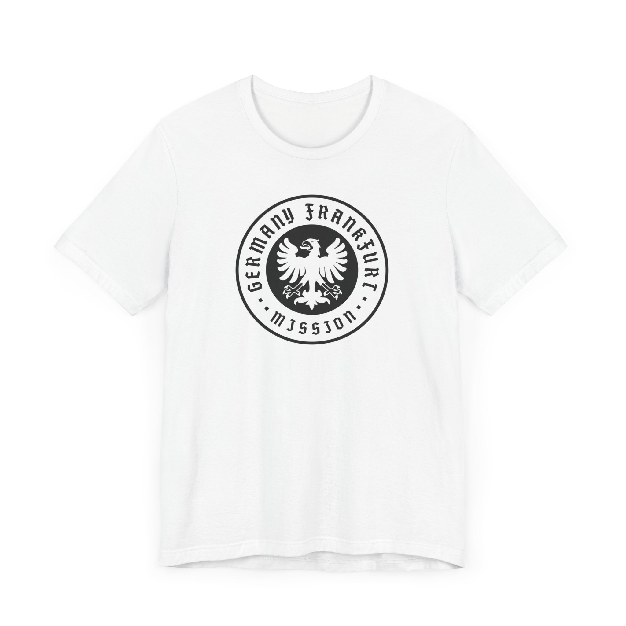 Germany Frankfurt Mission Circular Monochrome Logo T-Shirt - Mission Wishlist - LDS Missionary Gift Store