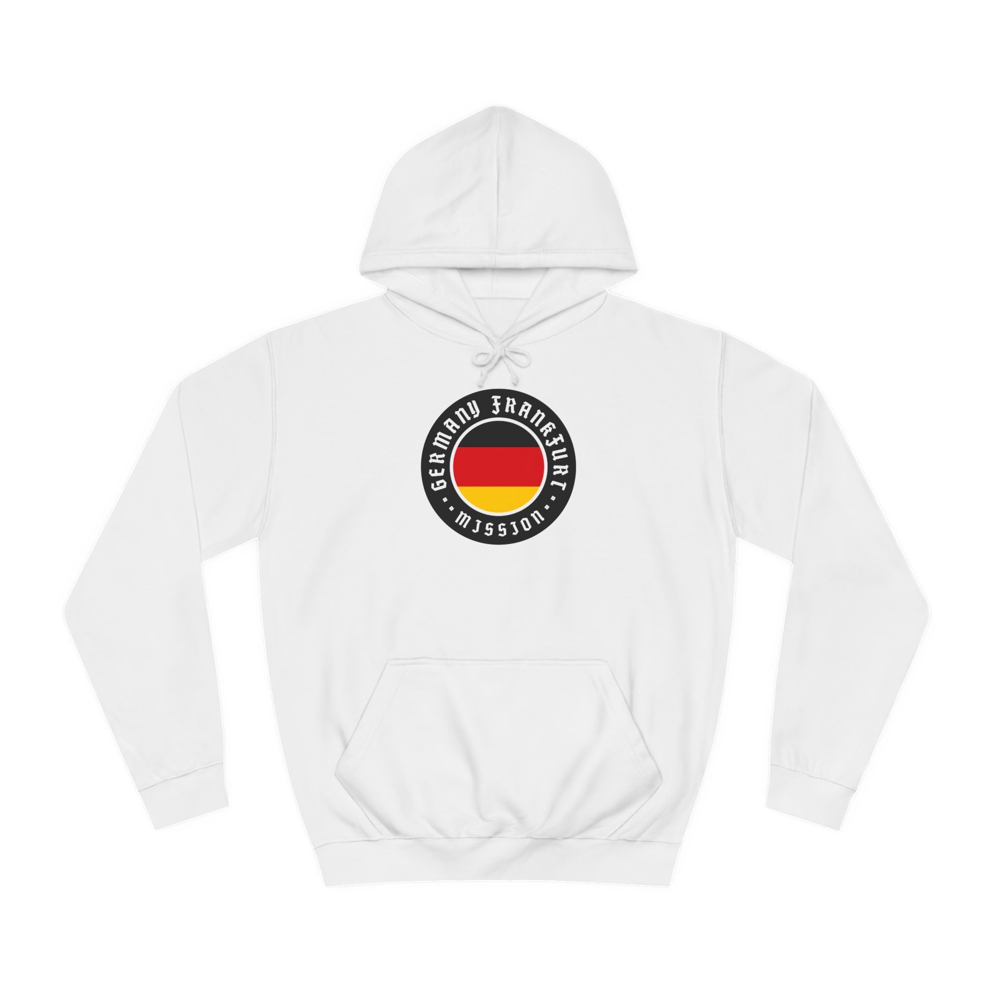 Germany Frankfurt Mission Flag Logo (Black Border) College Hoodie - Mission Wishlist - LDS Missionary Gift Store