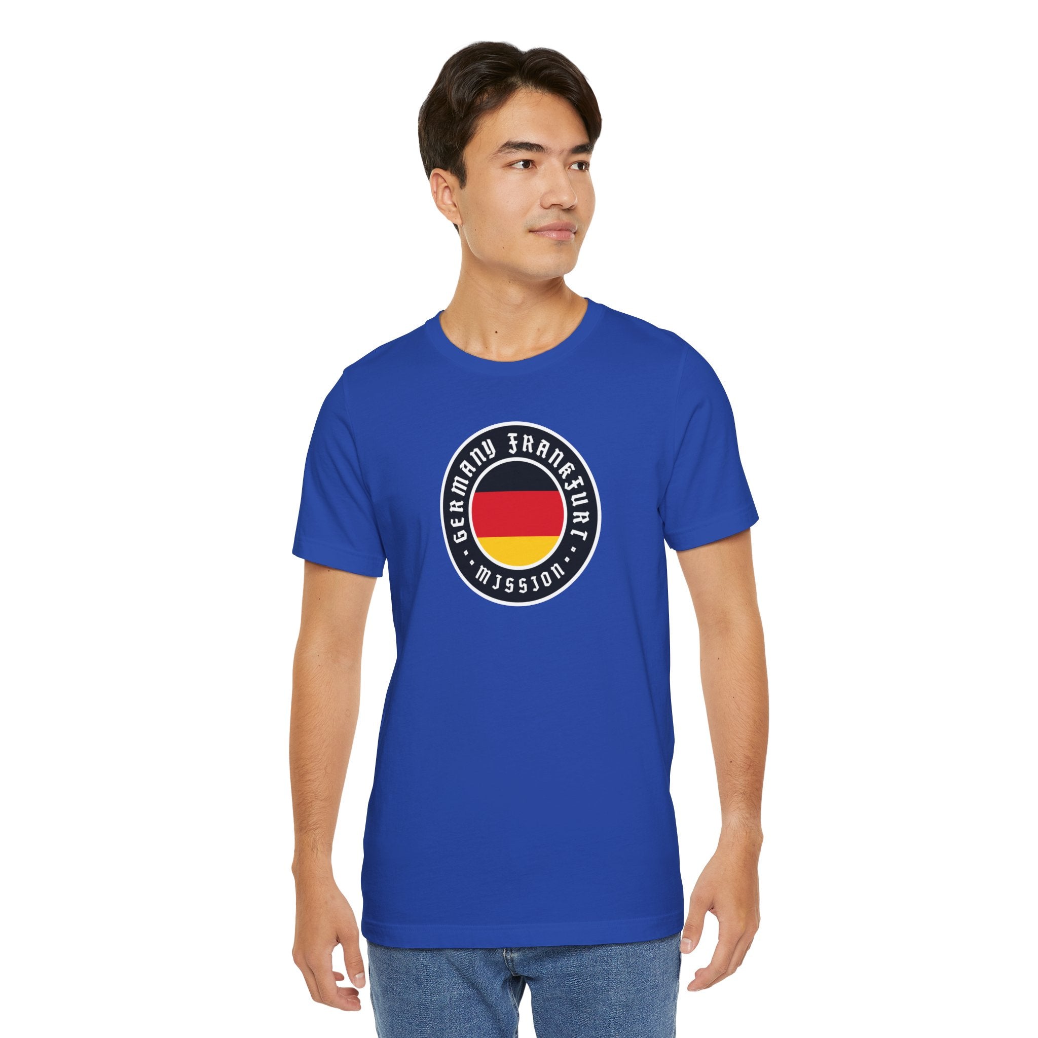 Germany Frankfurt Mission Flag Logo (Black Border) T-shirt - Mission Wishlist - LDS Missionary Gift Store
