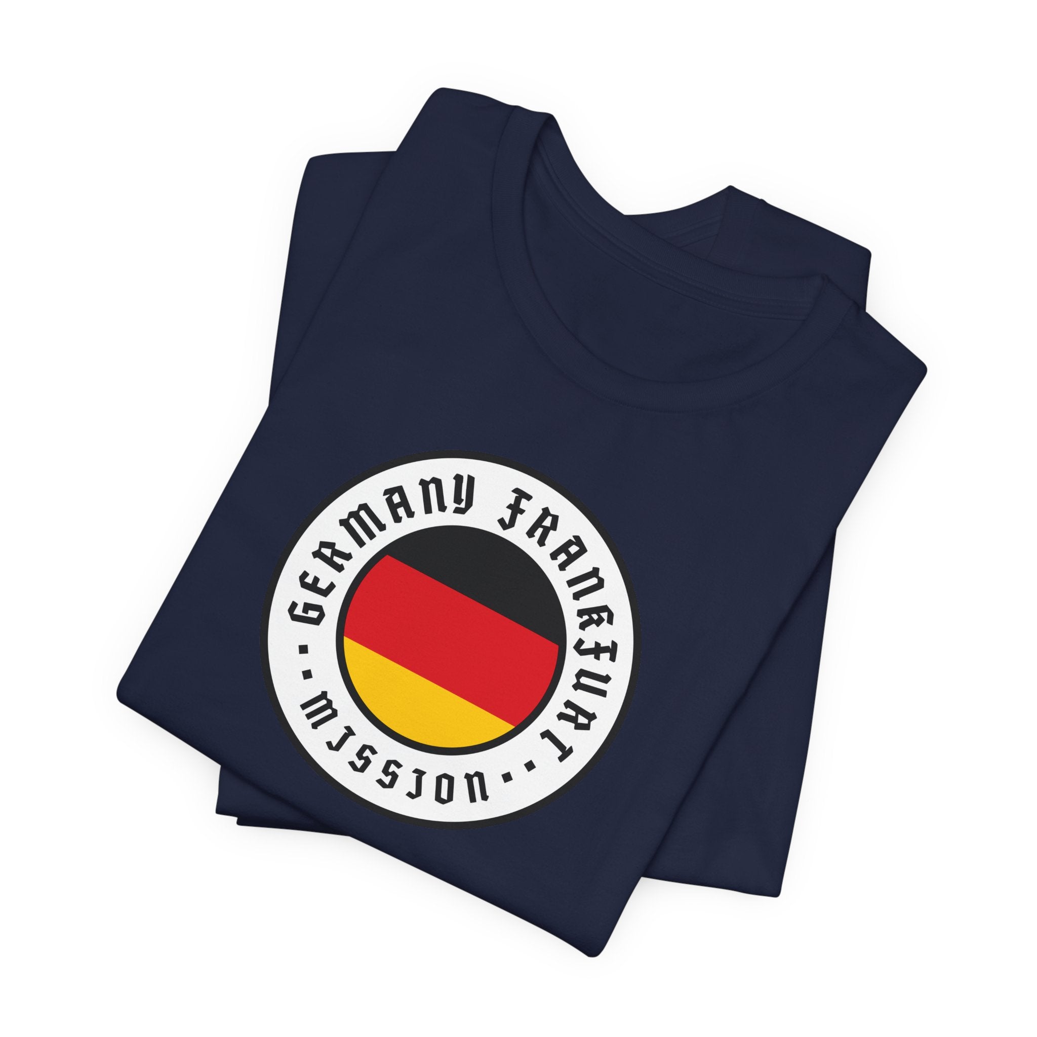 Germany Frankfurt Mission Flag Logo (White Border) T-shirt - Mission Wishlist - LDS Missionary Gift Store