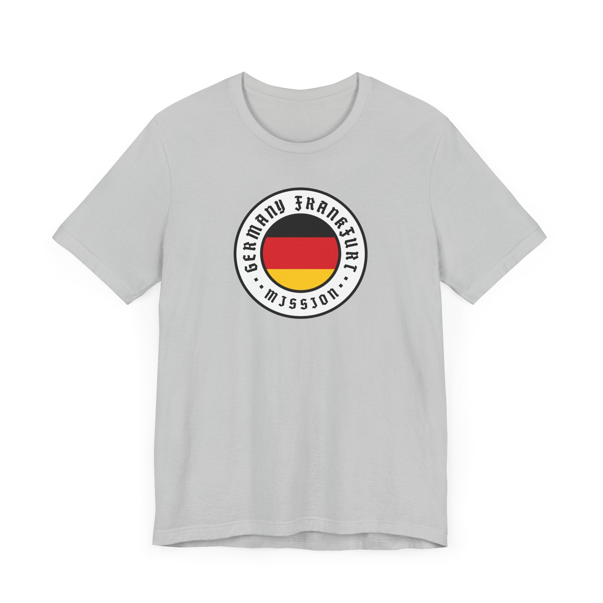 Germany Frankfurt Mission Flag Logo (White Border) T-shirt - Mission Wishlist - LDS Missionary Gift Store