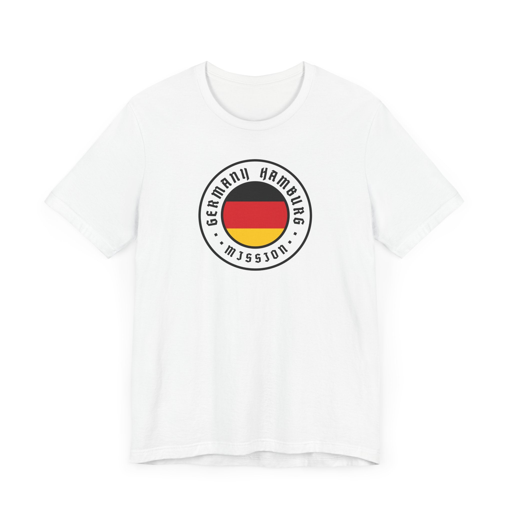 Germany Hamburg Mission Flag Logo (White Border) T-shirt - Mission Wishlist - LDS Missionary Gift Store