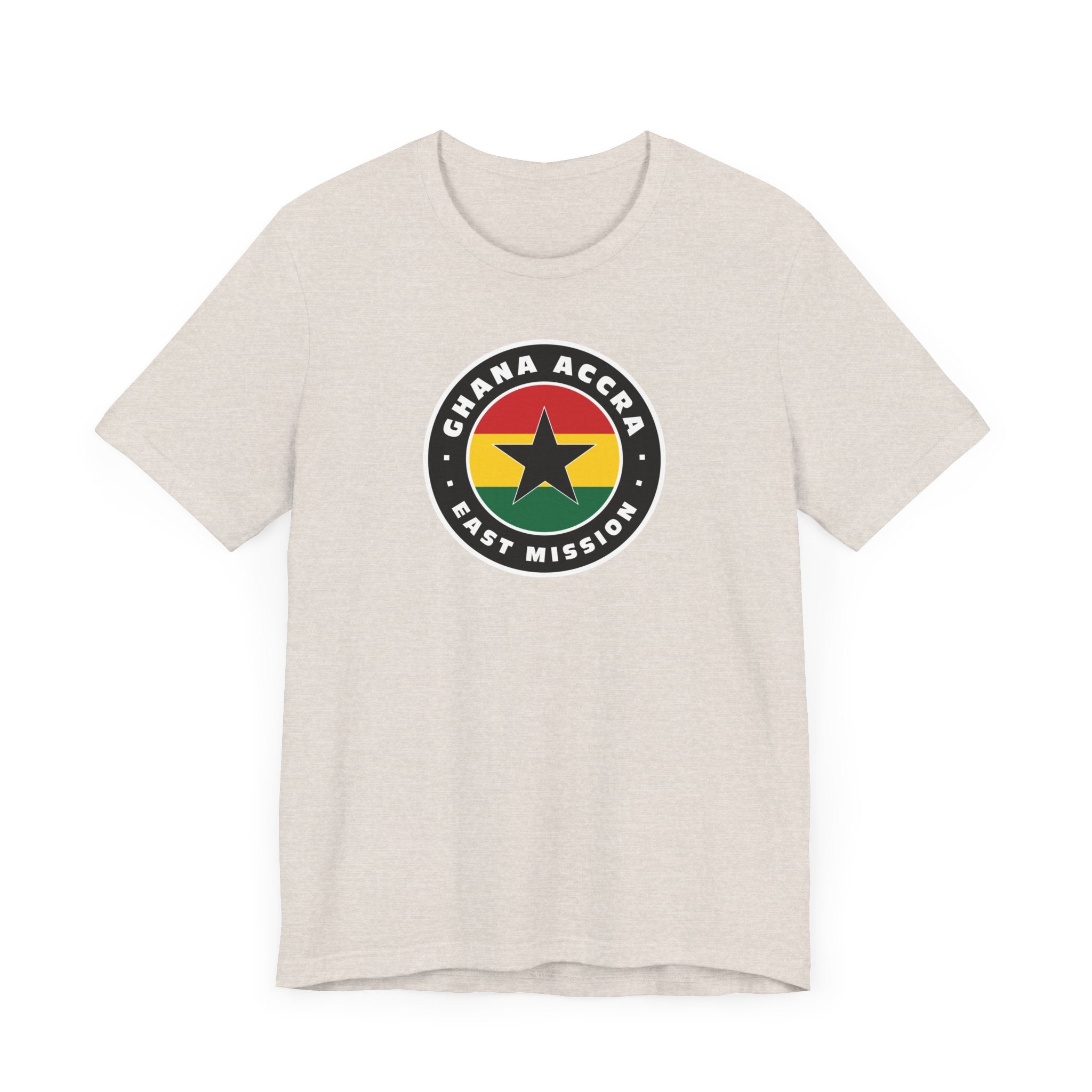 Ghana Accra East Mission Flag Logo (Black Border) T-shirt - Mission Wishlist - LDS Missionary Gift Store