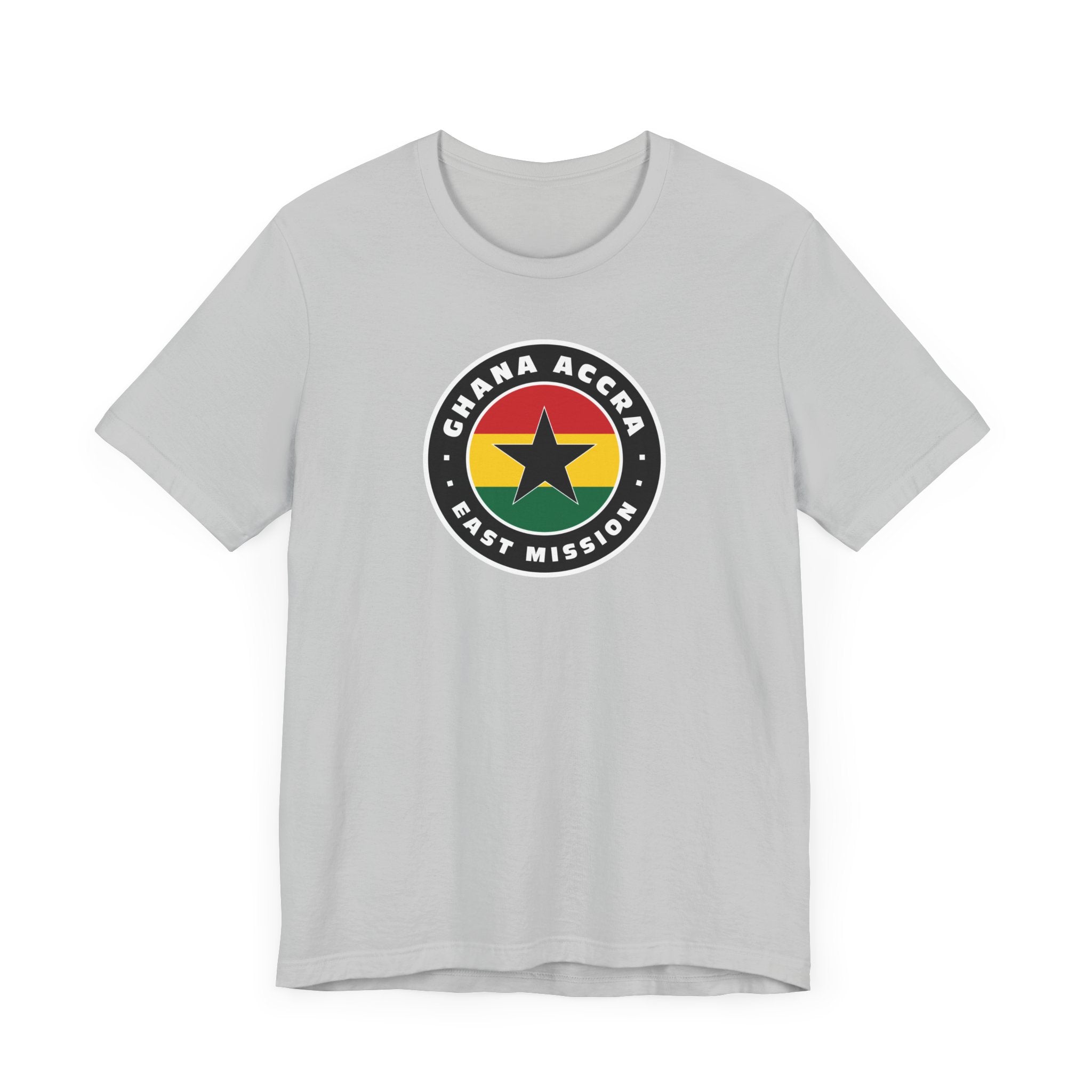 Ghana Accra East Mission Flag Logo (Black Border) T-shirt - Mission Wishlist - LDS Missionary Gift Store