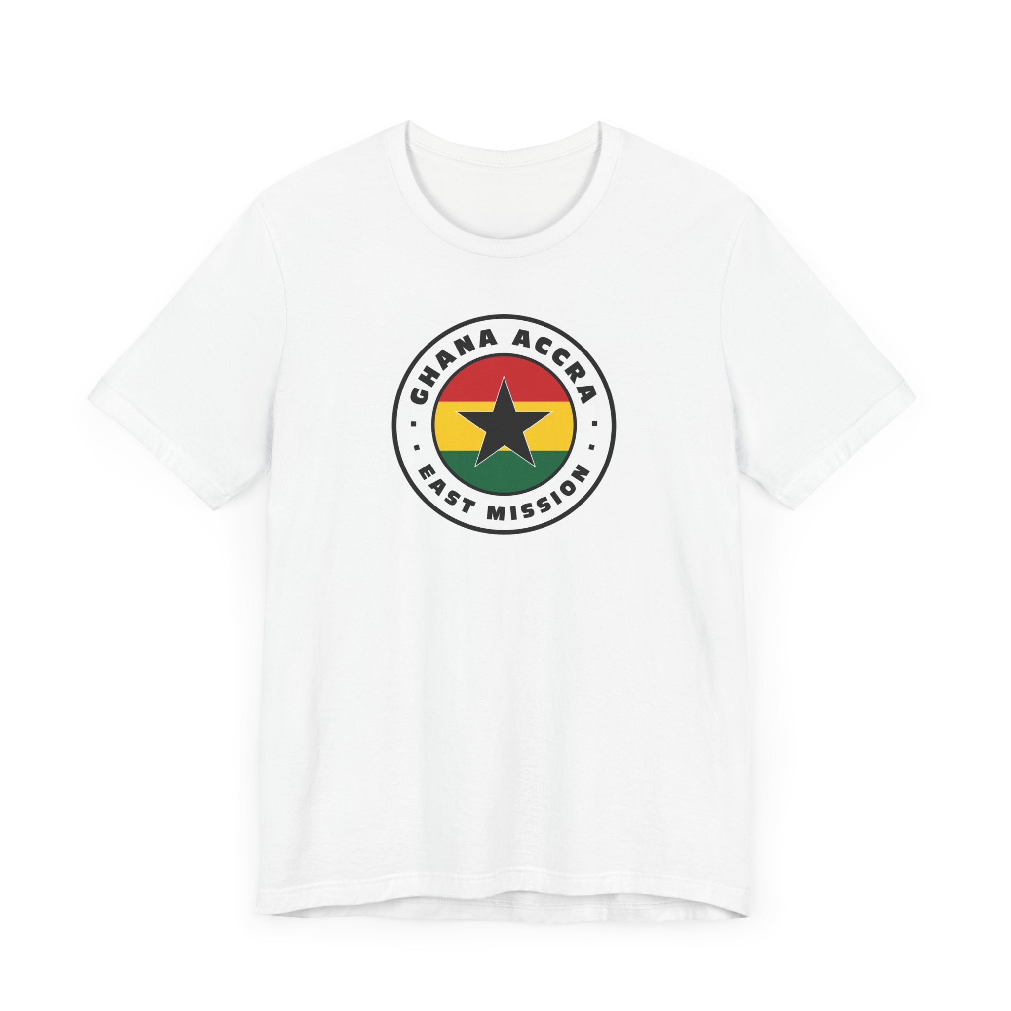 Ghana Accra East Mission Flag Logo (White Border) T-shirt - Mission Wishlist - LDS Missionary Gift Store