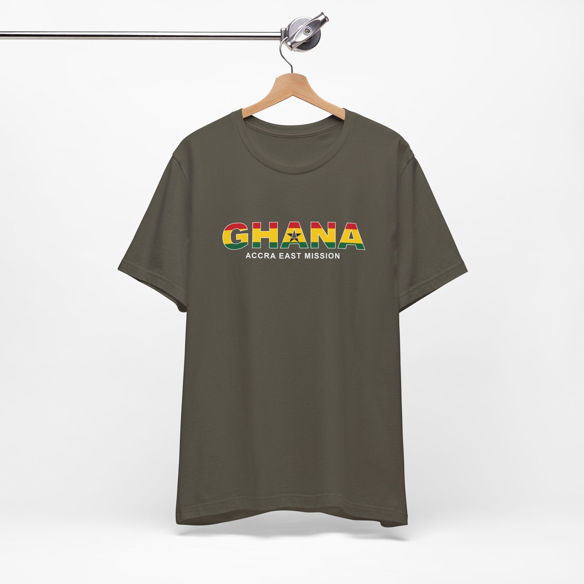 Ghana Accra East Mission Flag Title T-shirt - Mission Wishlist - LDS Missionary Gift Store