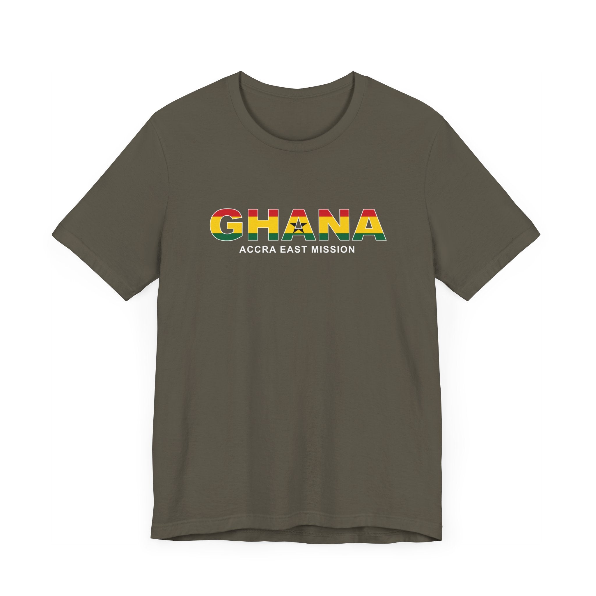 Ghana Accra East Mission Flag Title T-shirt - Mission Wishlist - LDS Missionary Gift Store