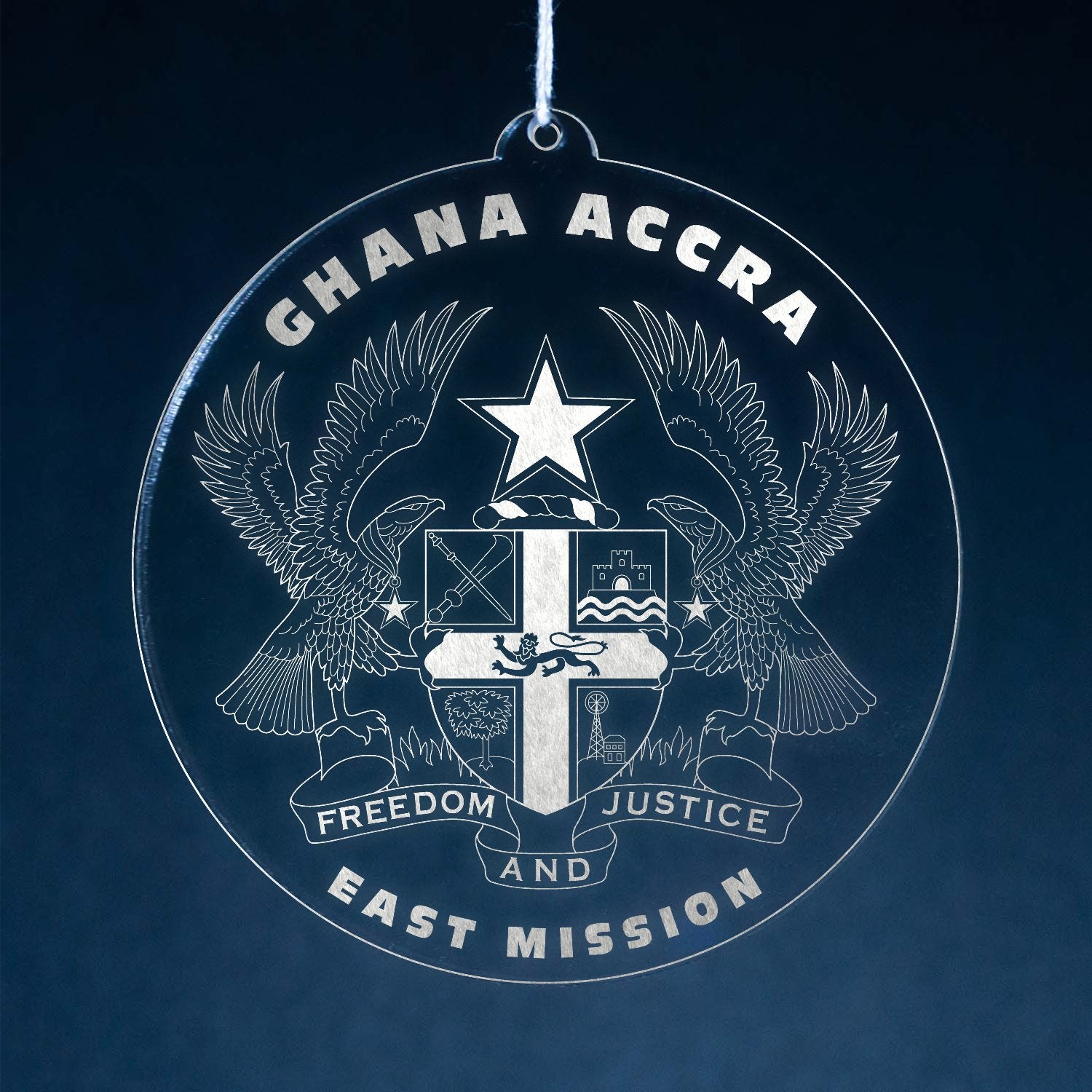 LDS Ghana Accra East Mission Christmas Ornament