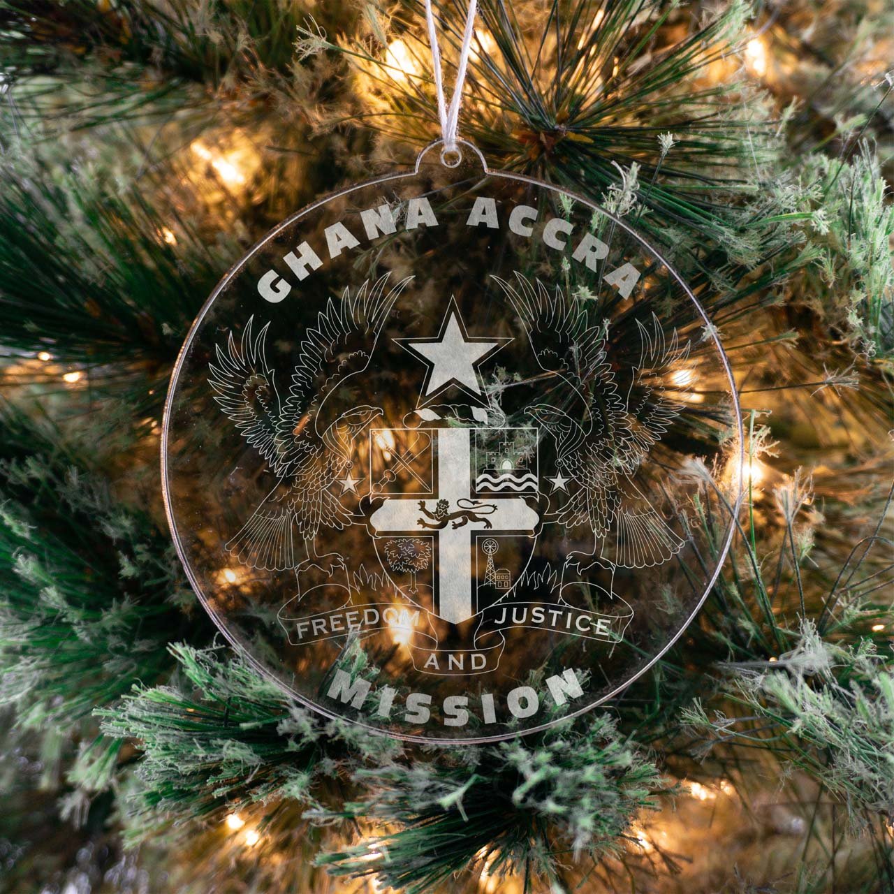 Ghana Accra Mission Christmas Ornament - Latter-Day Saint LDS Missionary Gift - Book of Mormon