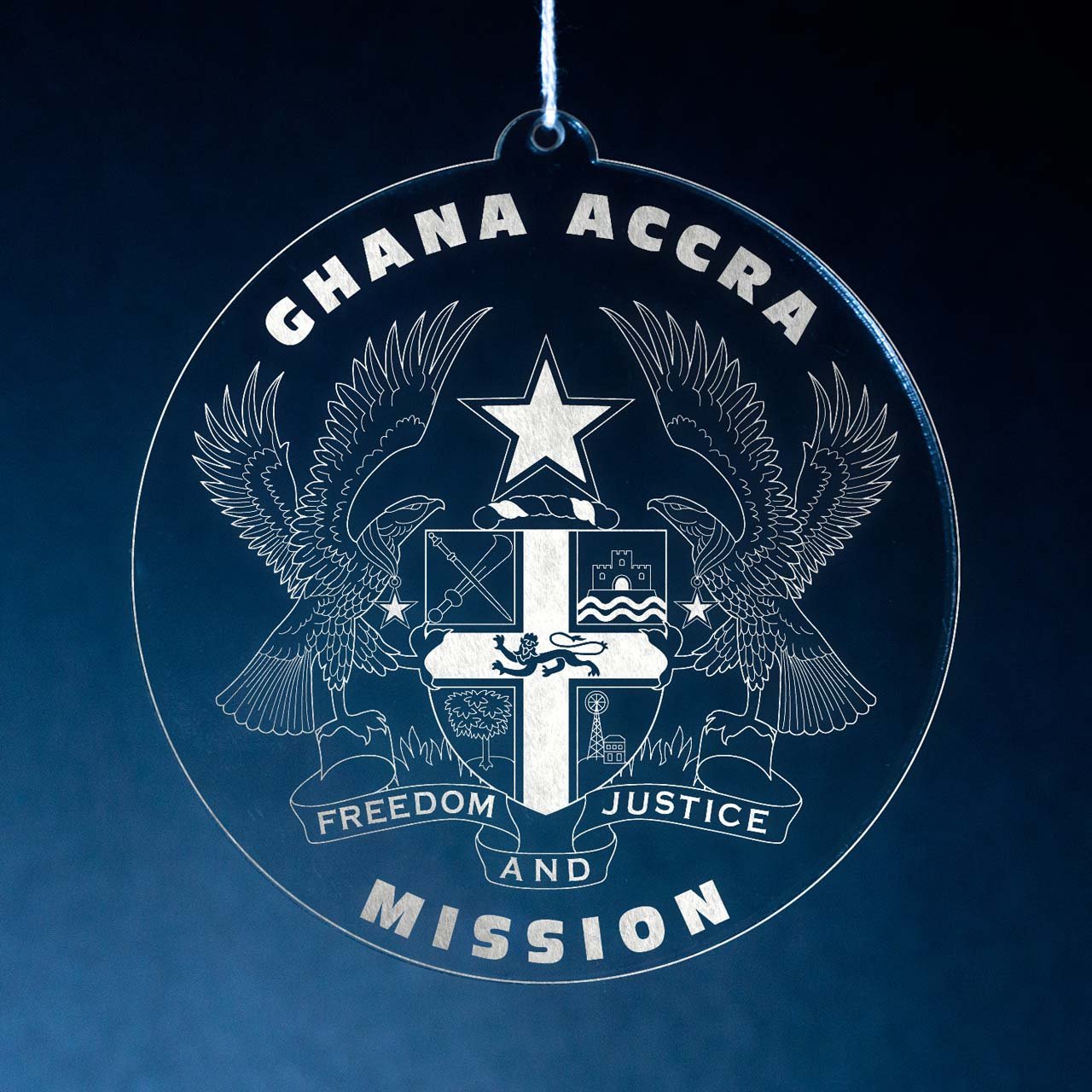 Ghana Accra Mission Christmas Ornament - Latter-Day Saint LDS Missionary Gift - Book of Mormon