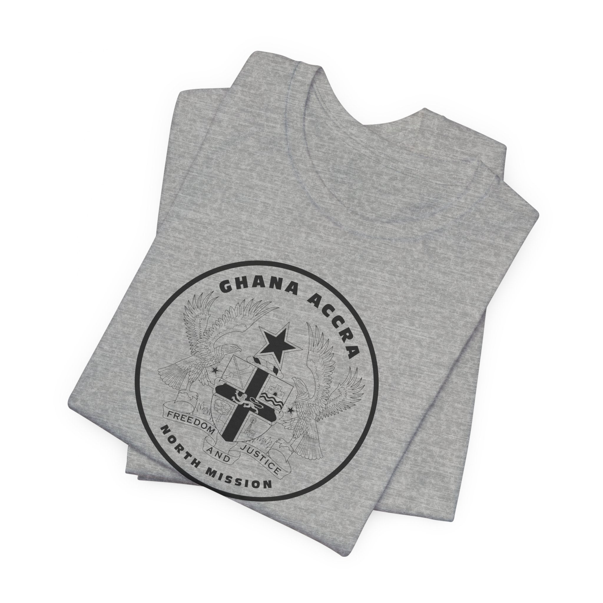 Ghana Accra North Mission Circular Monochrome Logo T-Shirt - Mission Wishlist - LDS Missionary Gift Store