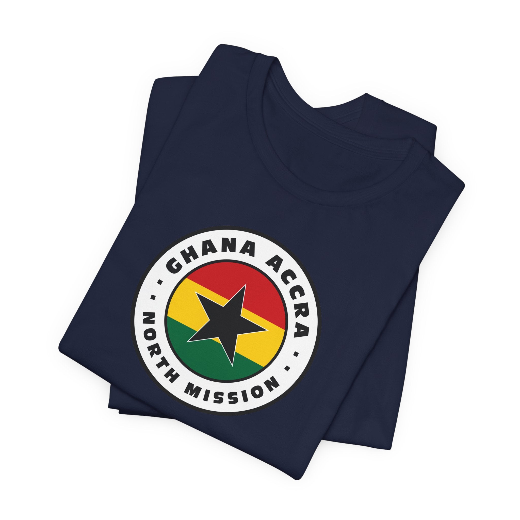 Ghana Accra North Mission Flag Logo (White Border) T-shirt - Mission Wishlist - LDS Missionary Gift Store