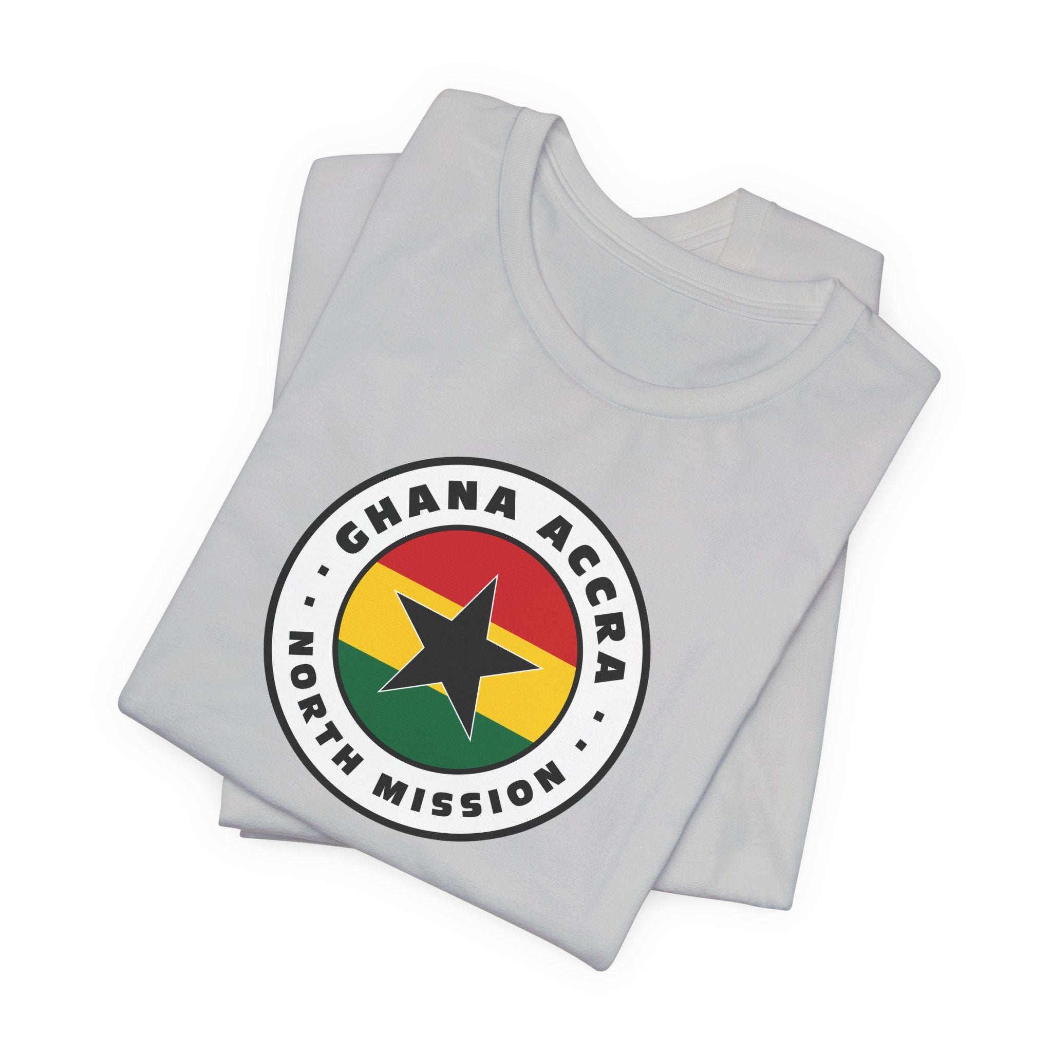 Ghana Accra North Mission Flag Logo (White Border) T-shirt - Mission Wishlist - LDS Missionary Gift Store